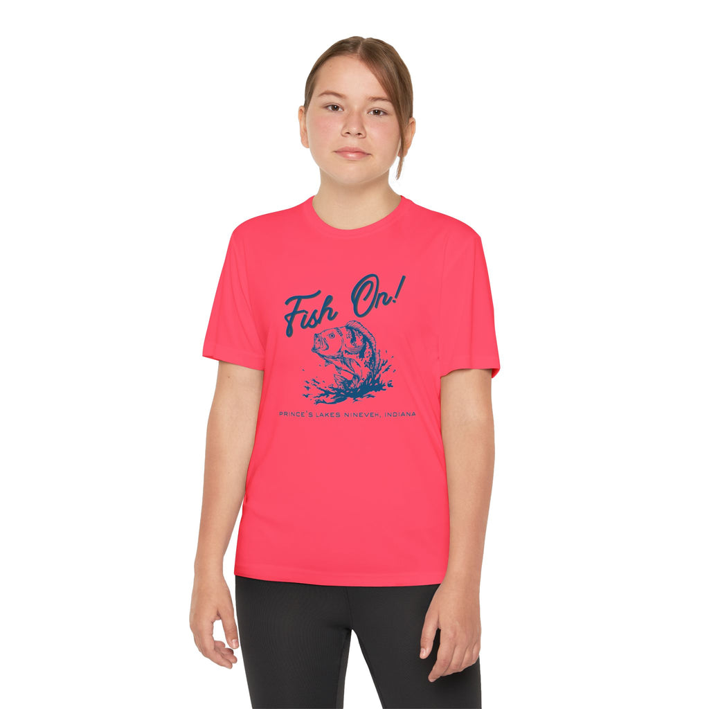 Youth Performance Tee — Prince's Lakes "Fish On!" Graphic T-Shirt