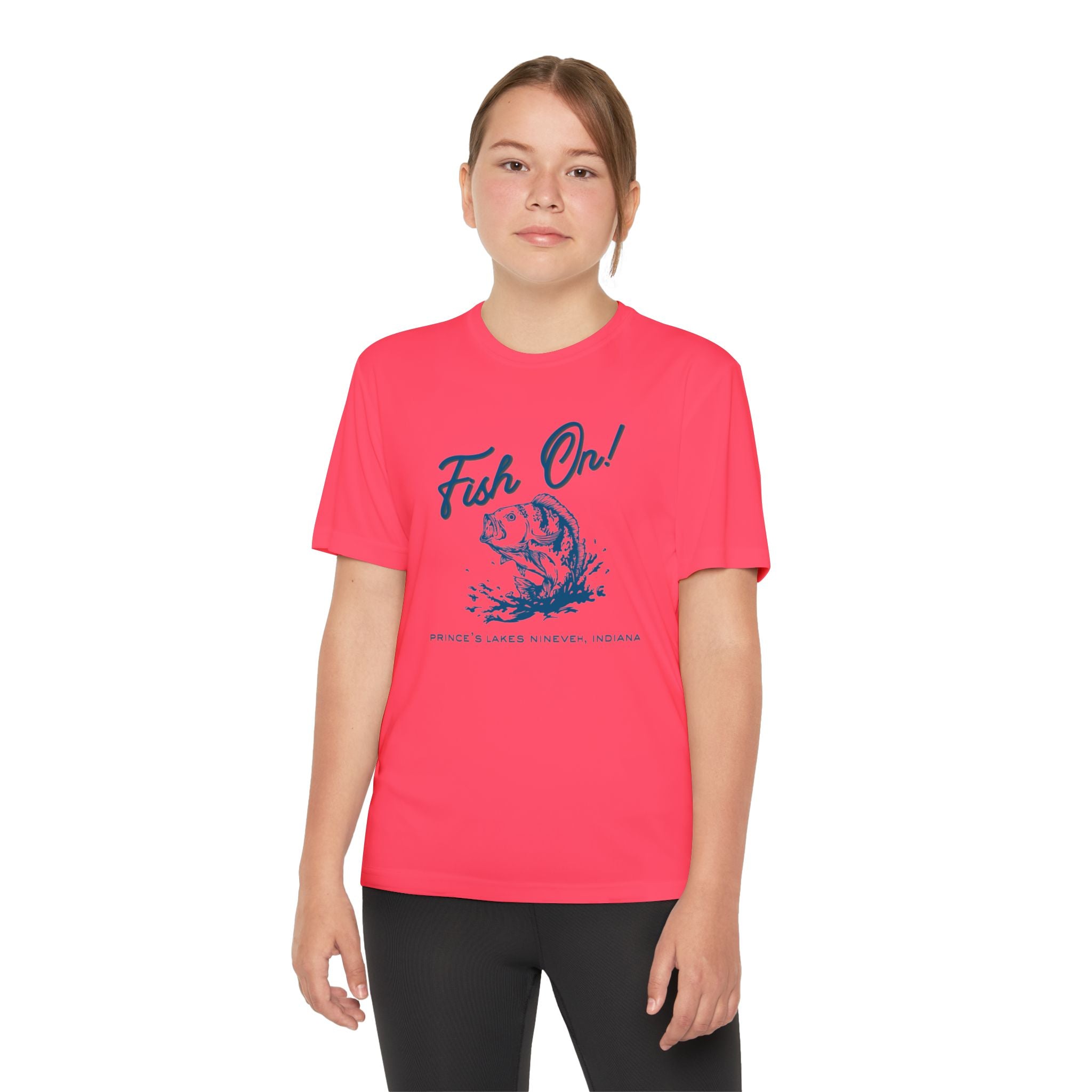 Youth Performance Tee — Prince's Lakes "Fish On!" Graphic T-Shirt