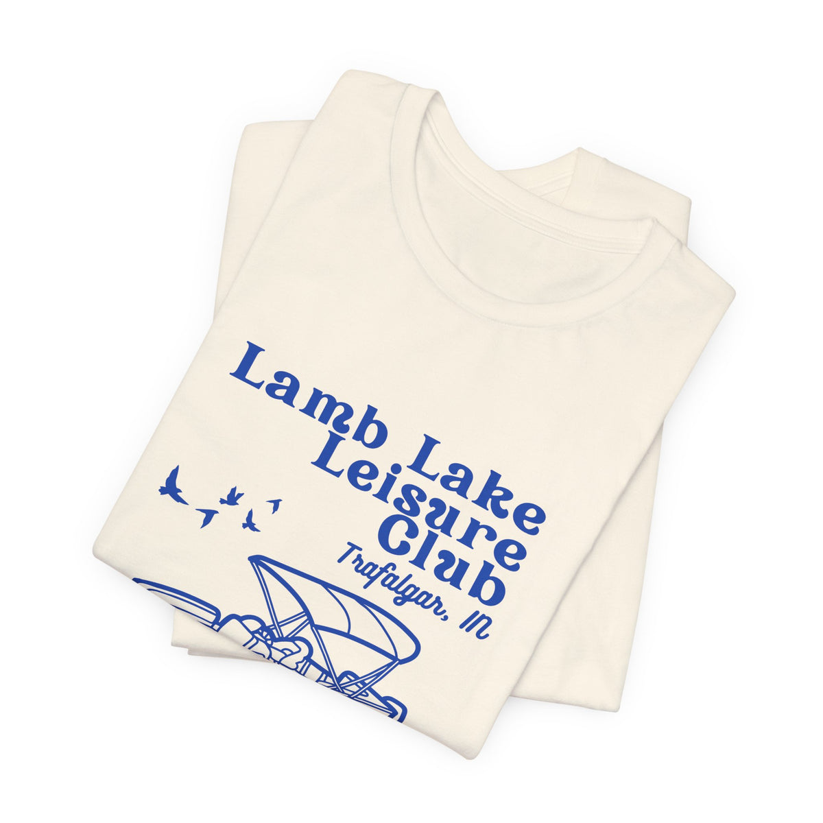 Pontoon Tee – "Lamb Lake Leisure Club" Vintage Boating T-Shirt