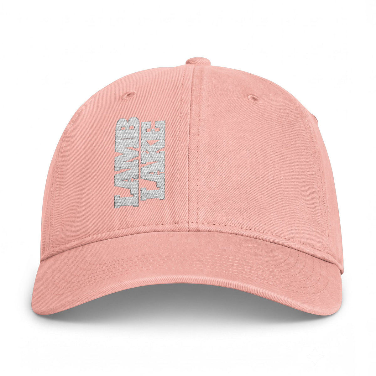 Lamb Lake Coastal Washed Cap — Vintage Beach Sideways Embroidered Hat
