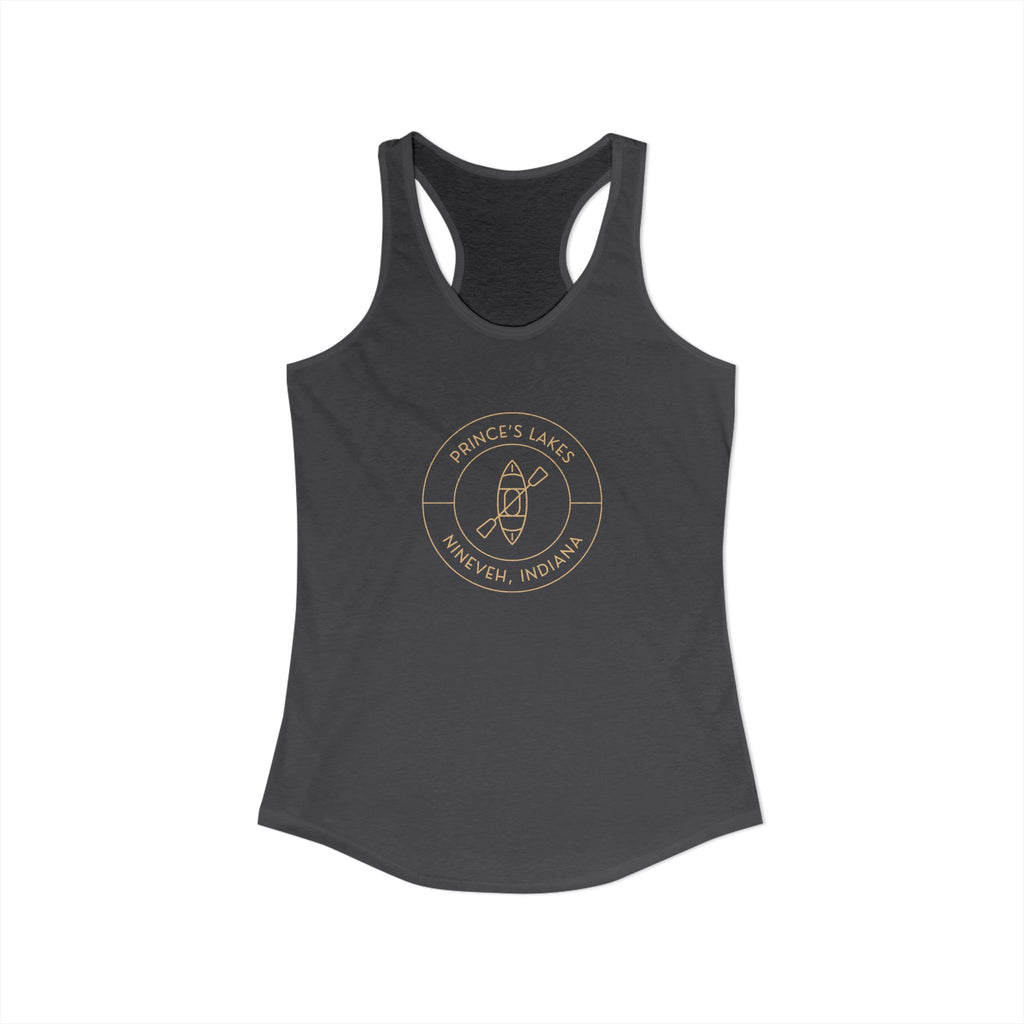 Women's Racerback Tank- "Kayak Prince's Lakes"