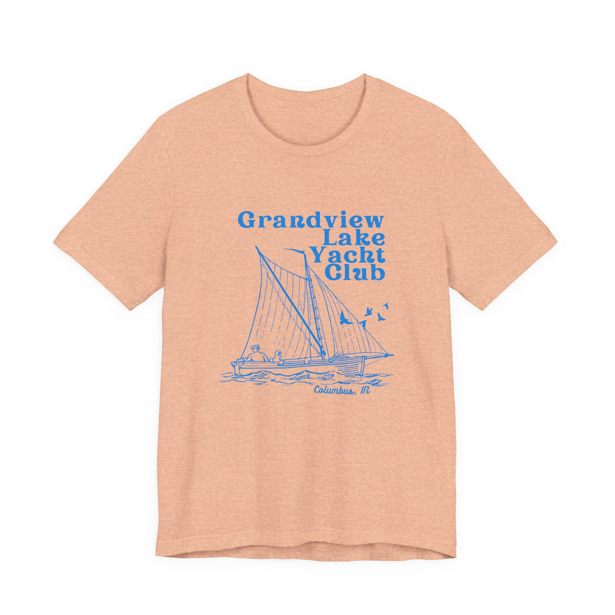 Sailboat Tee – "Grandview Lake Yacht Club" Vintage Boating T-Shirt