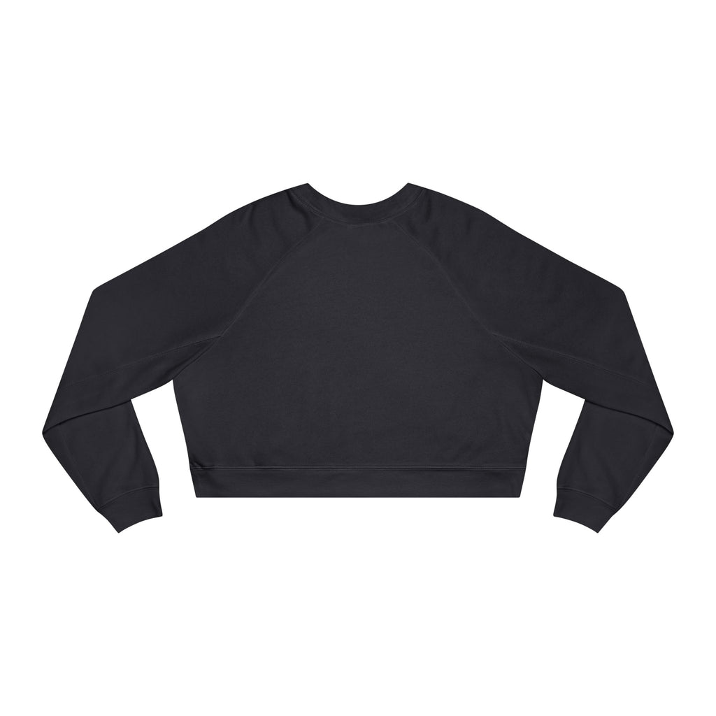 Cropped Pullover — 'Prince's Lakes' Minimal White Fleece for Women