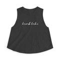 Lake Script Crop Top — 'lamb lake' Women's Casual Summer Tank