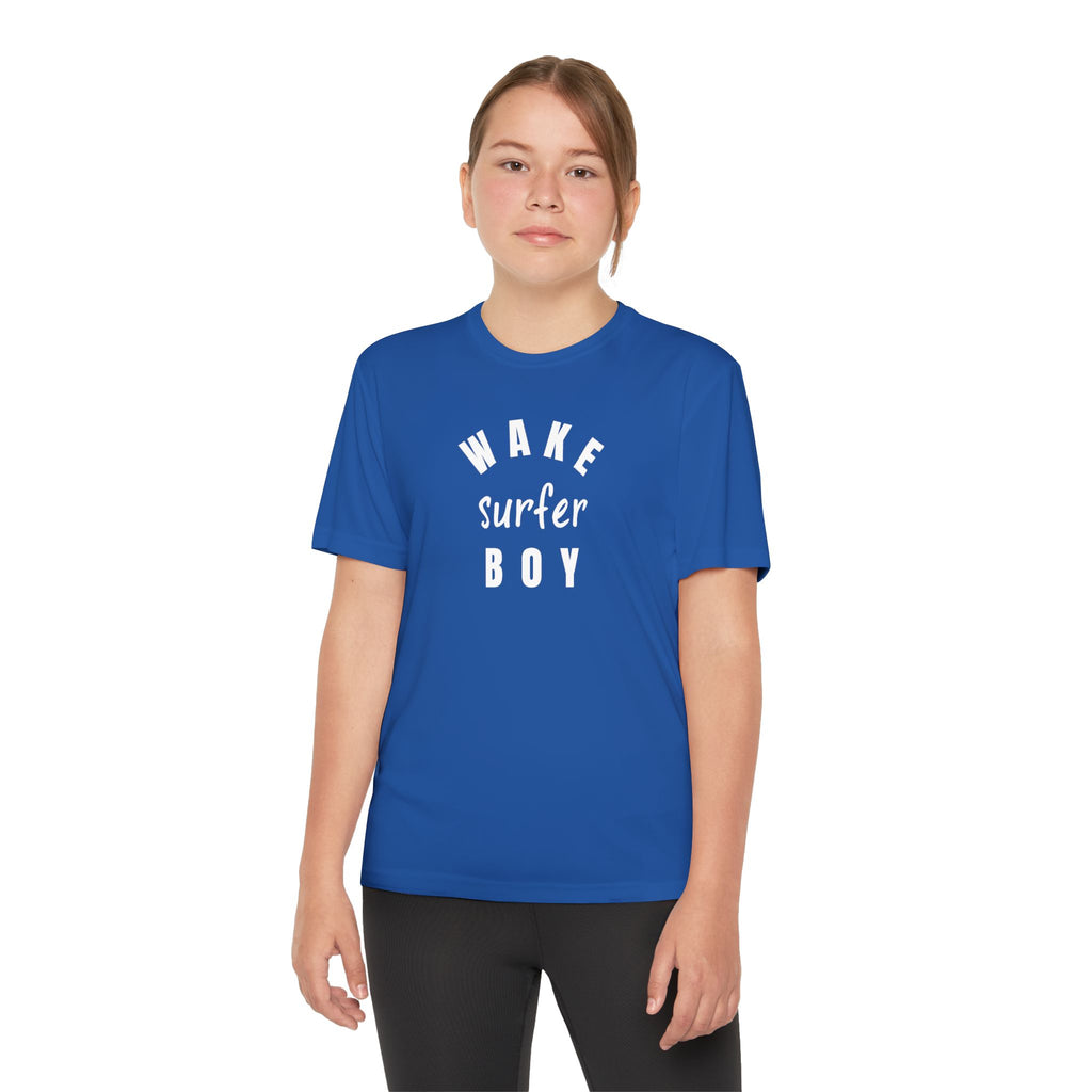 Youth Wake Surfer Boy Tee