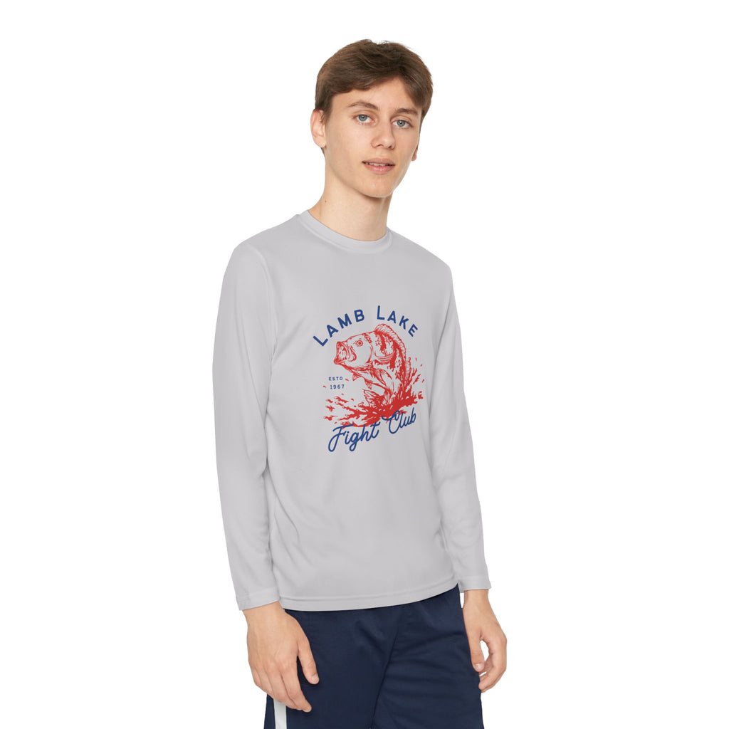 Youth Long Sleeve Tee — "Lamb Lake Fight Club" Graphic