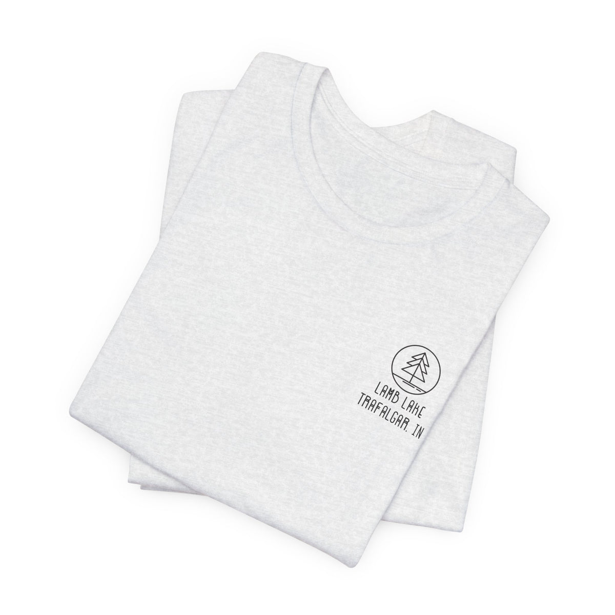 Lamb Lake Minimalist Tee — Lake Forest Graphic Short Sleeve Shirt