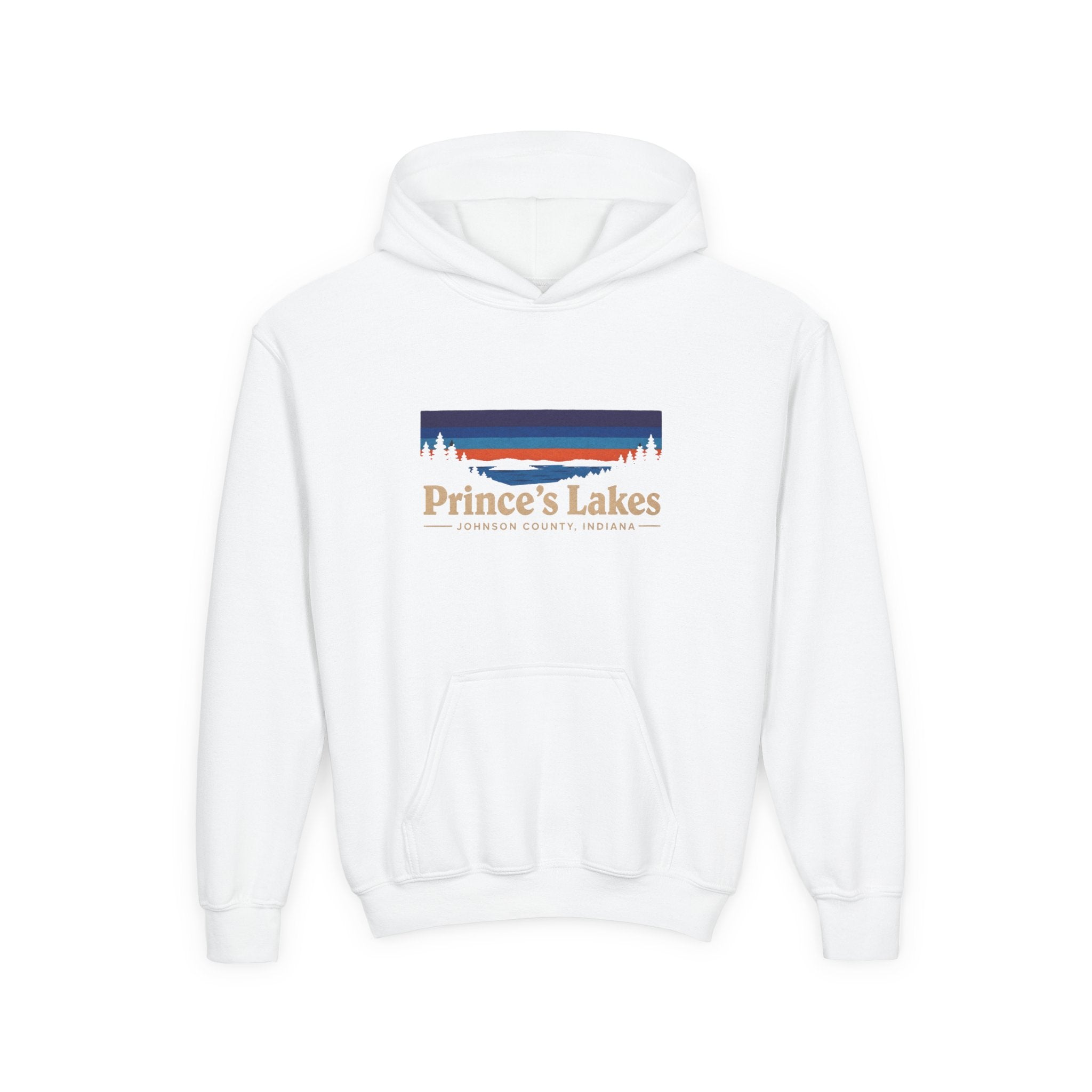 Youth Hoodie - Prince's Lakes Sunset Logo