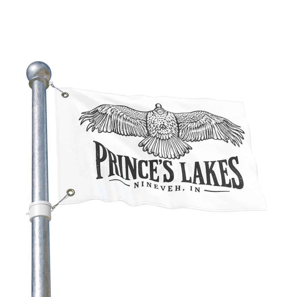 Prince's Lakes Turkey Vulture Flag — Double-Sided  Lake House Banner