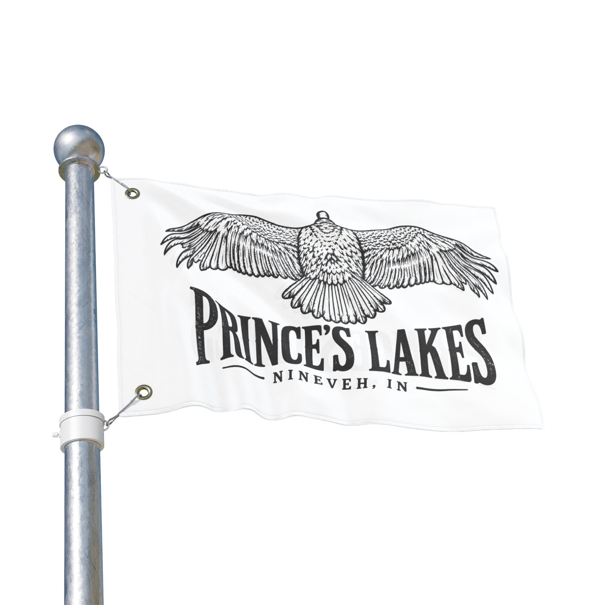 Prince's Lakes Turkey Vulture Flag — Double-Sided  Lake House Banner