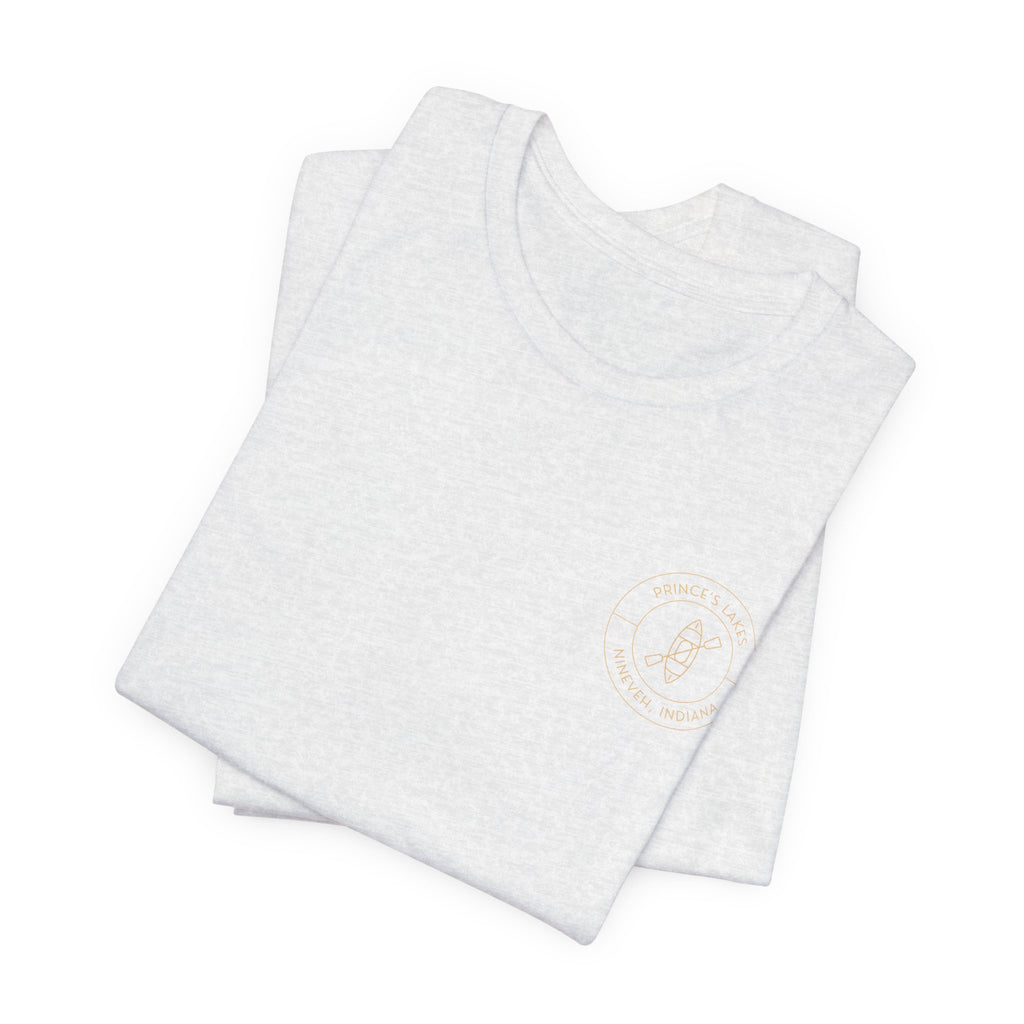 Kayak Pocket & Back Print Prince's Lakes Minimalist Tee —  Short Sleeve Shirt