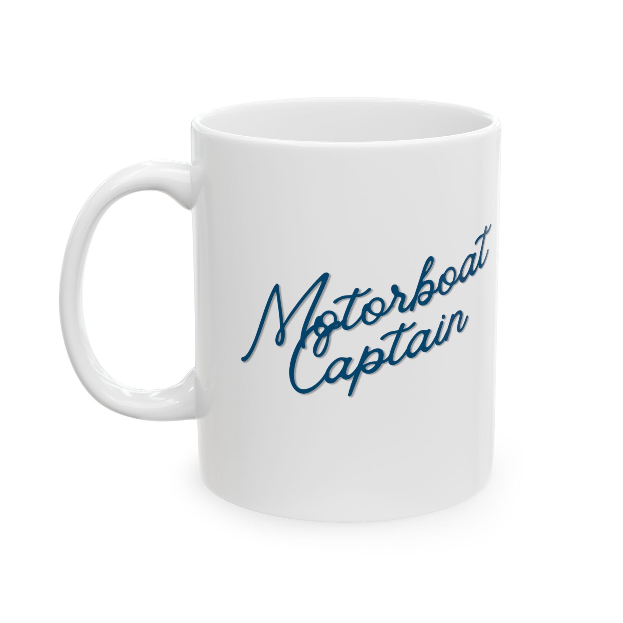 Motorboat Captain Ceramic Coffee Cup (11oz, 15oz)