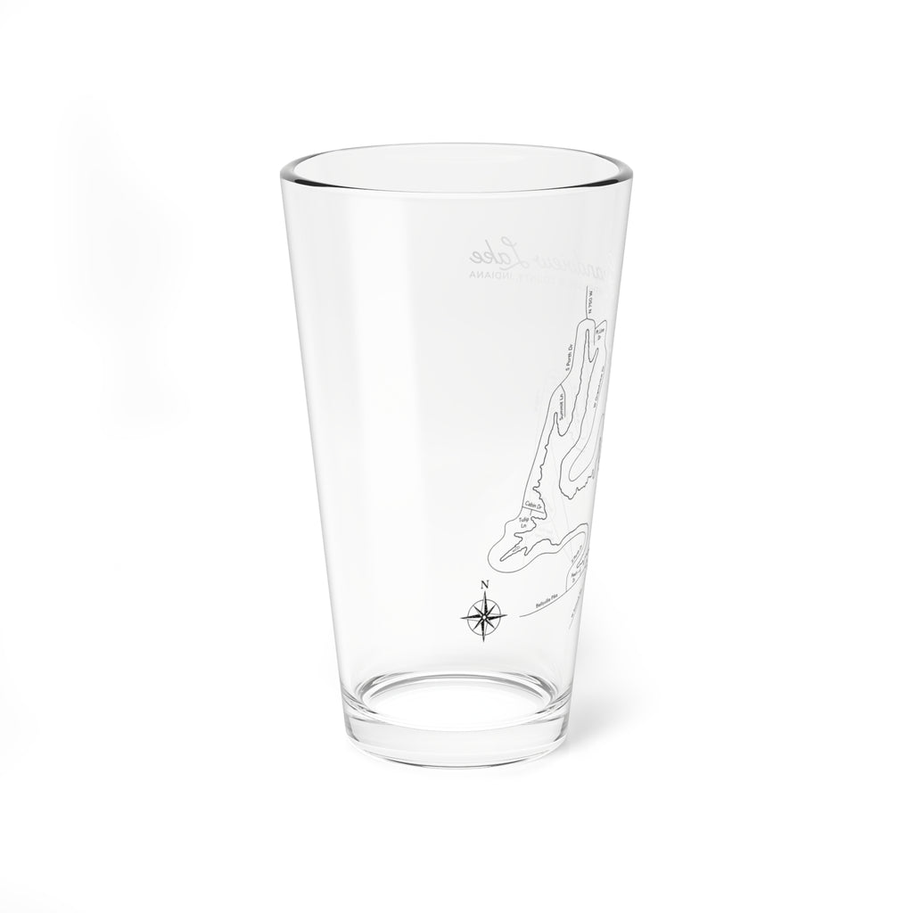 16oz Grandview Lake Map Cocktail Glass