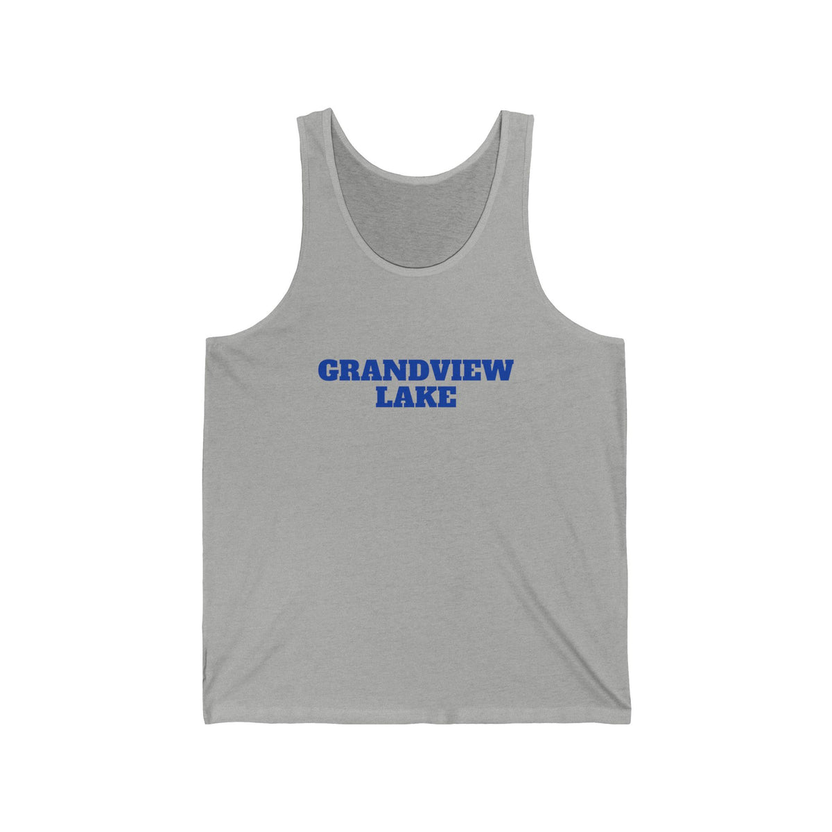 Grandview Lake Tank Top — Retro Collegiate Text