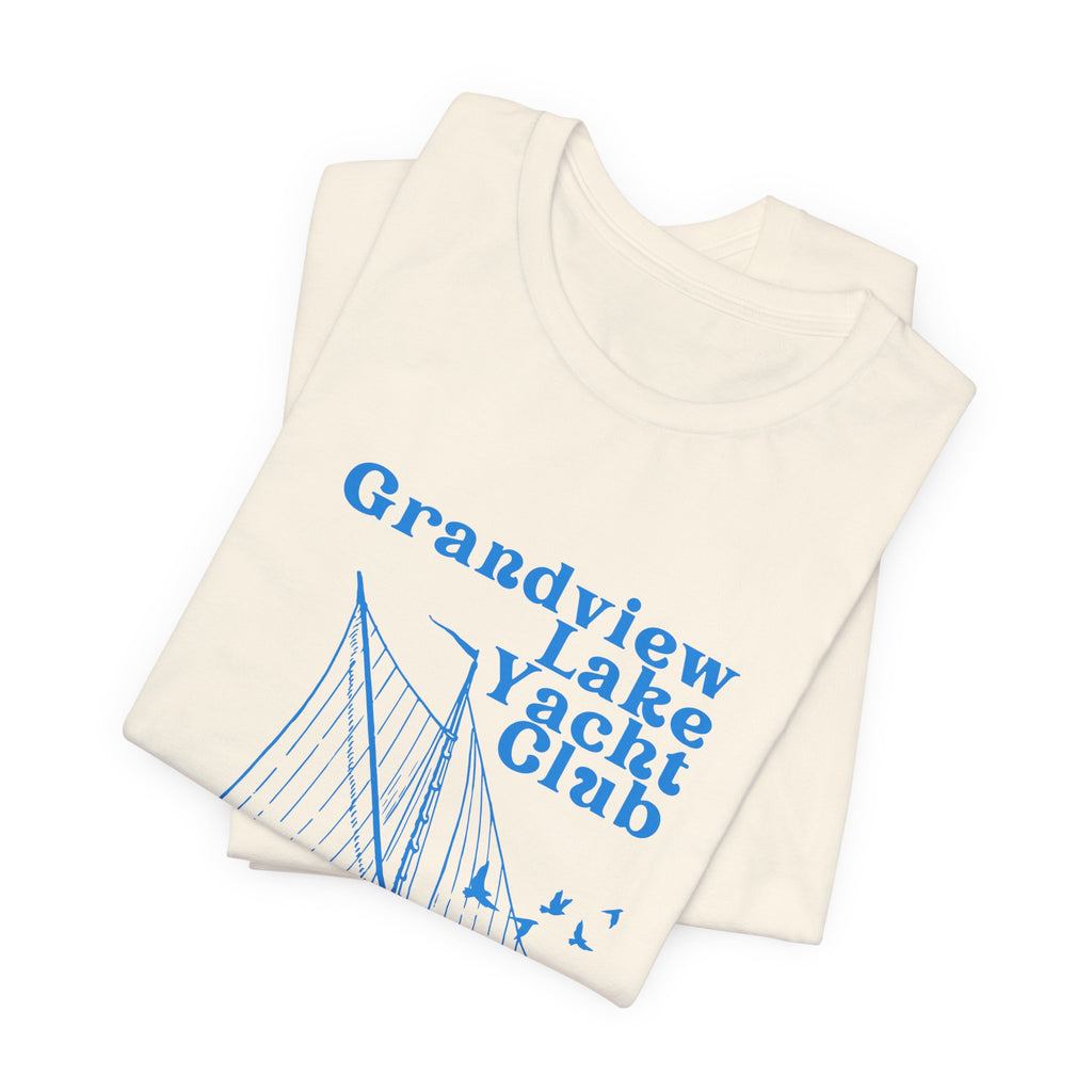 Sailboat Tee – "Grandview Lake Yacht Club" Vintage Boating T-Shirt