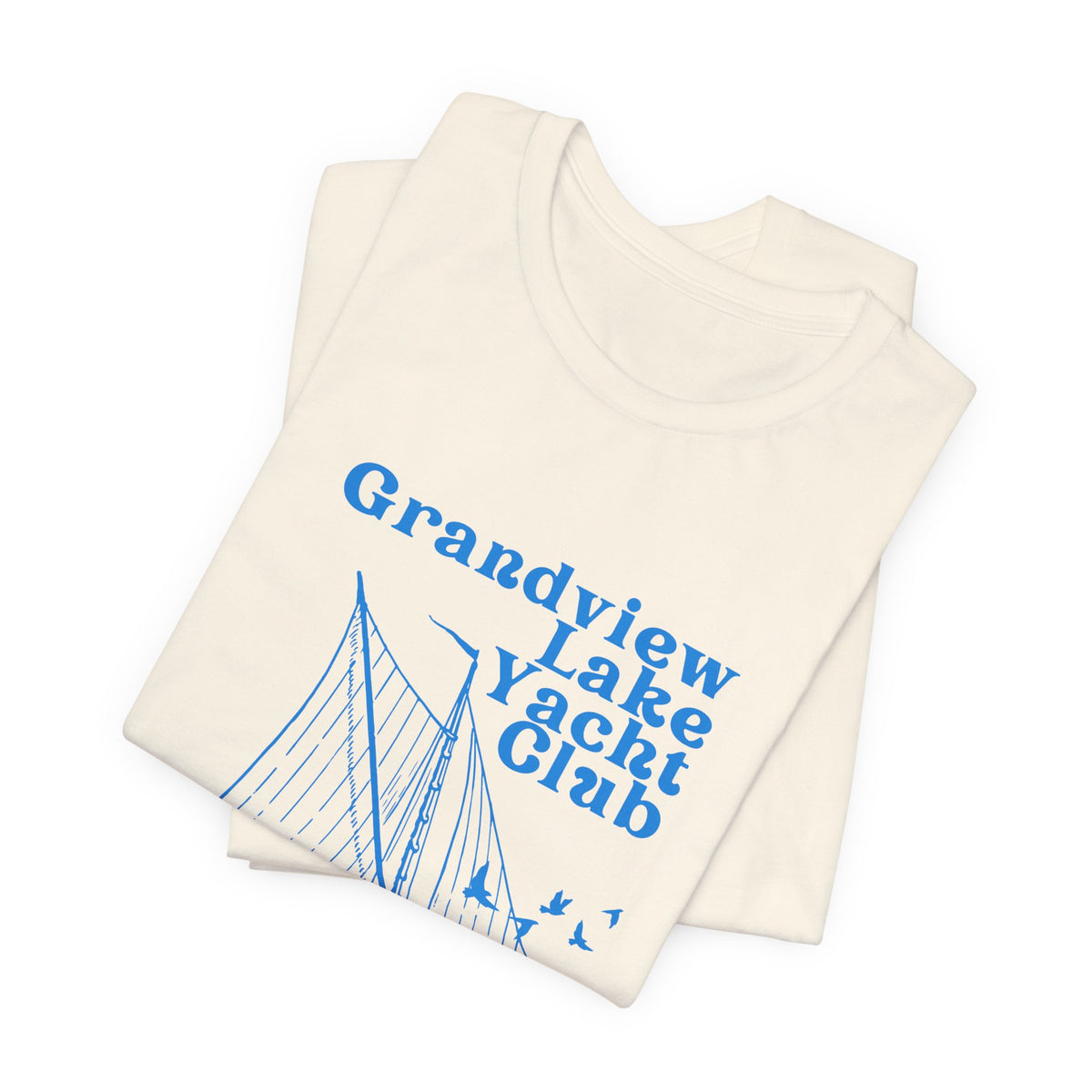 Sailboat Tee – "Grandview Lake Yacht Club" Vintage Boating T-Shirt