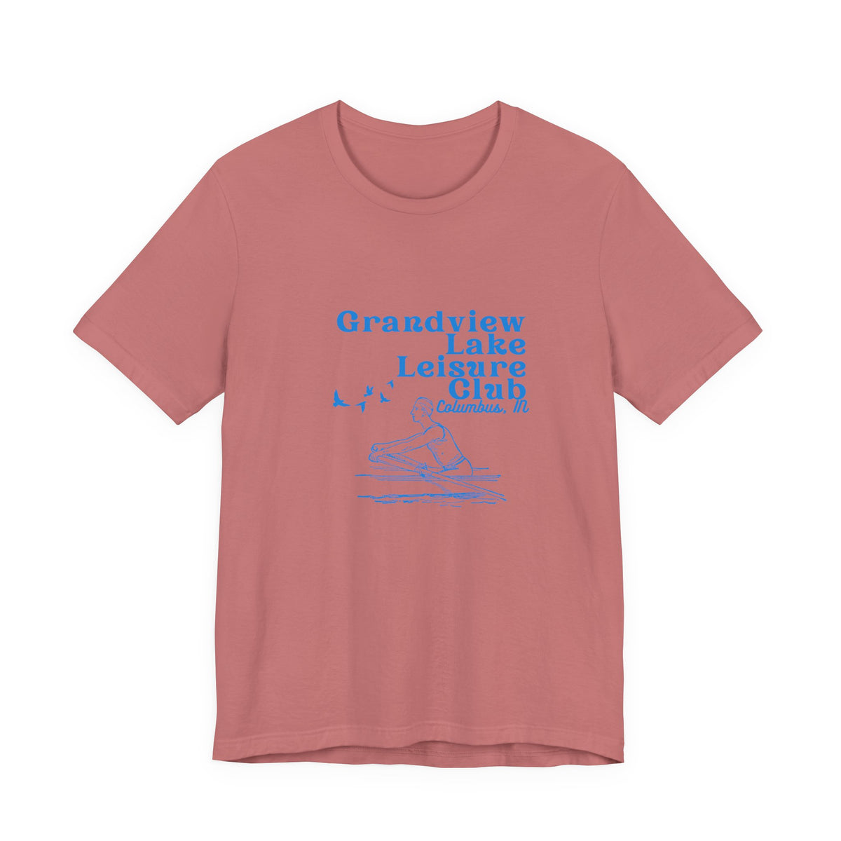 Kayak Tee – "Grandview Lake Leisure Club" Vintage Boating T-Shirt