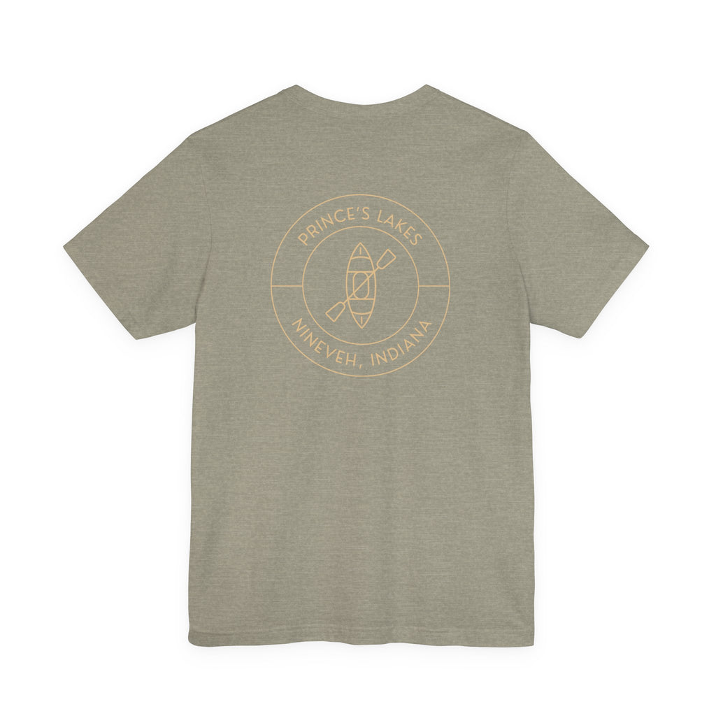 Kayak Pocket & Back Print Prince's Lakes Minimalist Tee —  Short Sleeve Shirt
