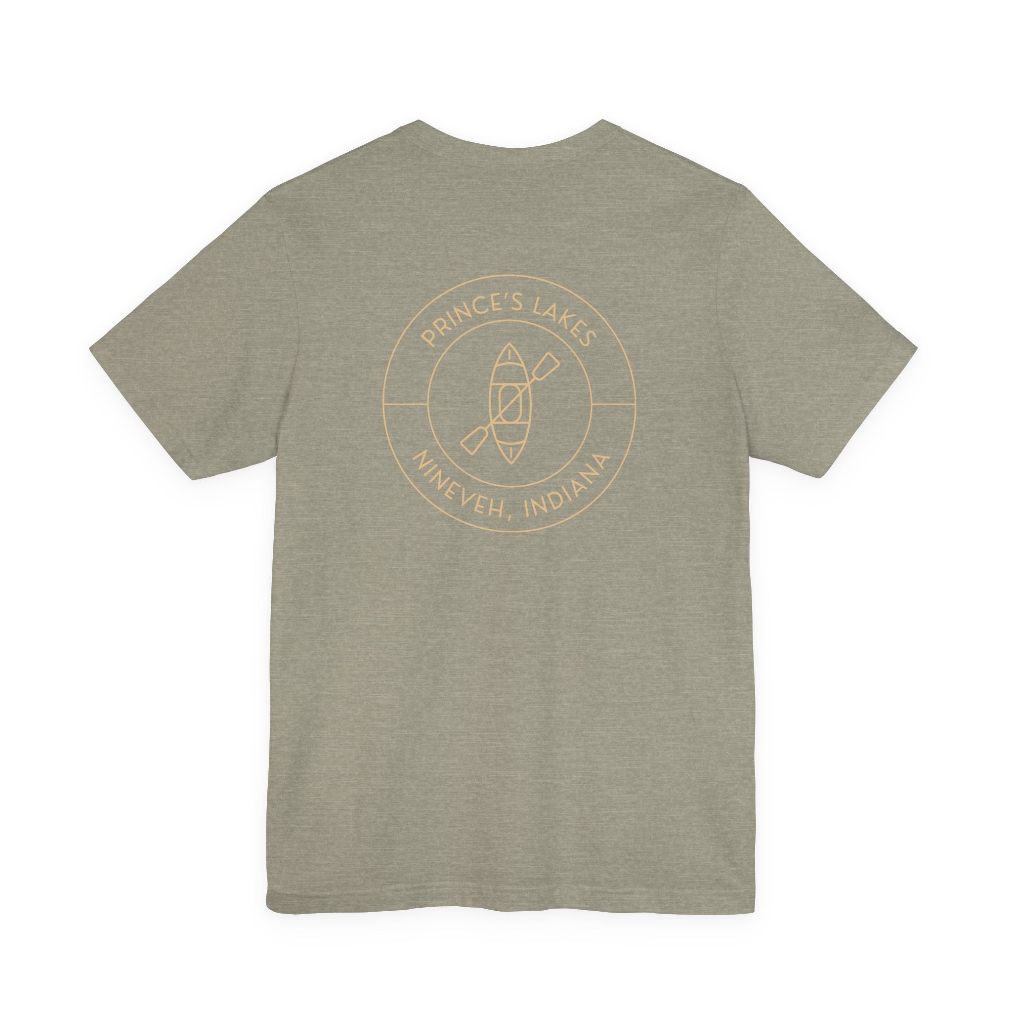Kayak Pocket & Back Print Prince's Lakes Minimalist Tee —  Short Sleeve Shirt