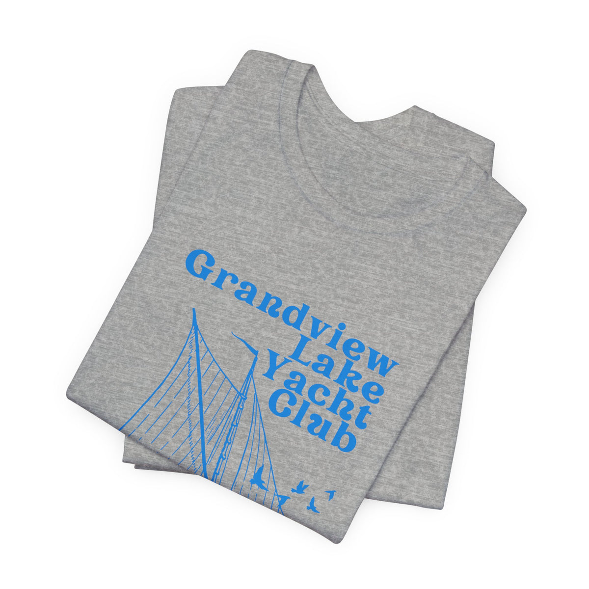 Sailboat Tee – "Grandview Lake Yacht Club" Vintage Boating T-Shirt