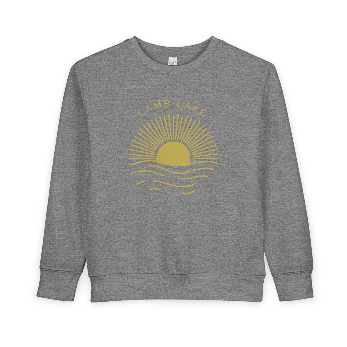 Toddler Sweatshirt - 'Lamb Lake' Sunrise Graphic Pullover for Kids