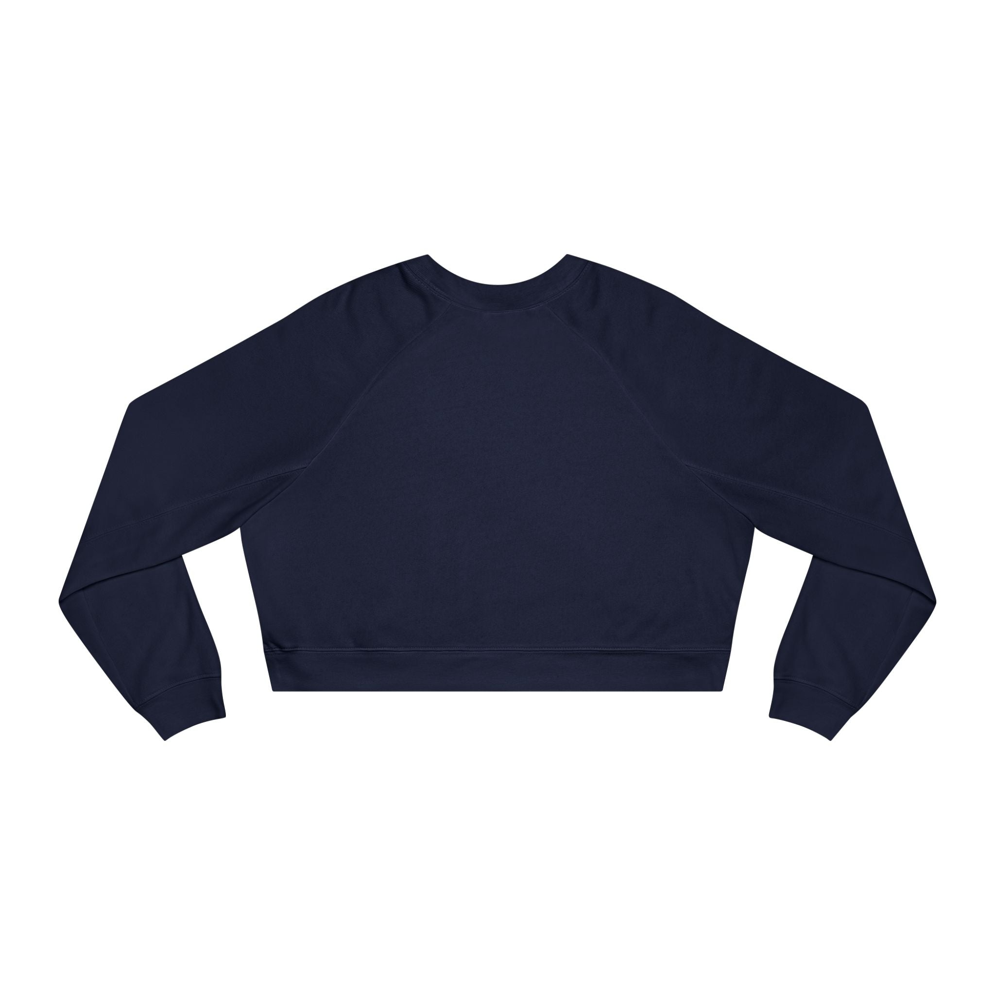 Cropped Pullover — 'Prince's Lakes' Minimal White Fleece for Women