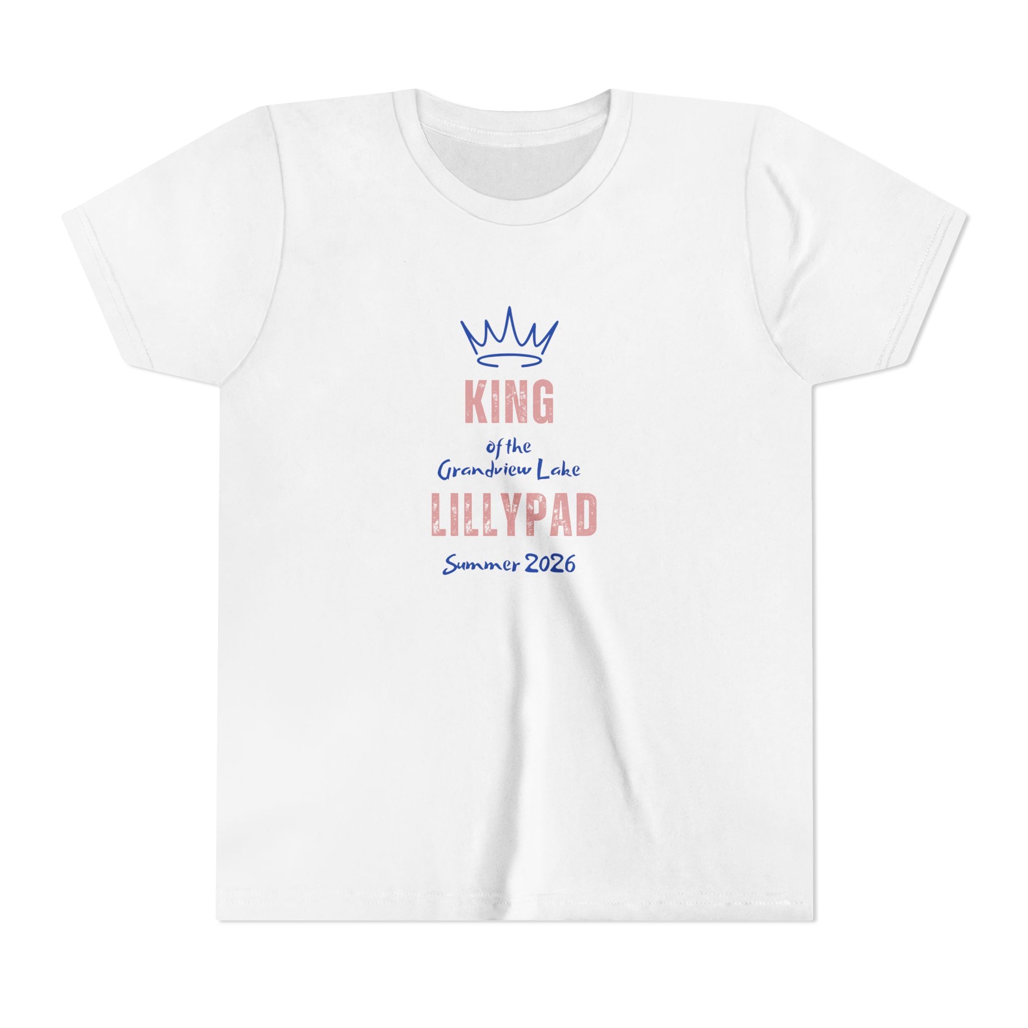 King of the Grandview Lake Lillypad Youth Tee — Cute Summer 2026 Kids Shirt