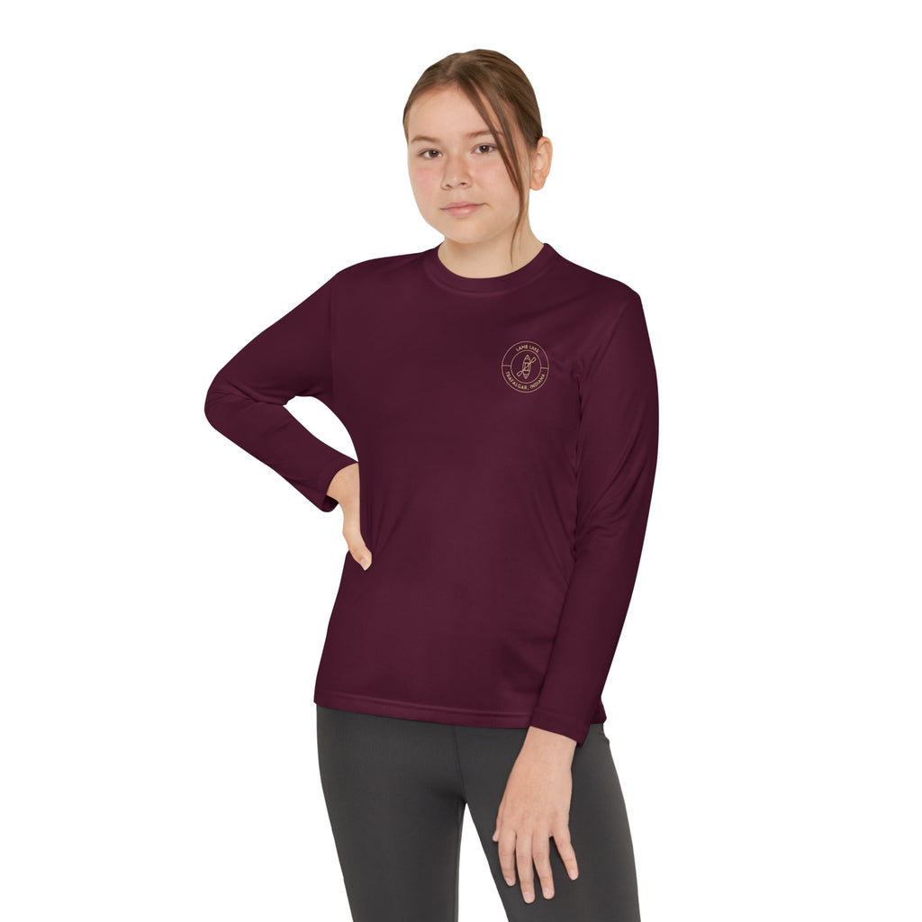 Youth Long Sleeve Tee - Lamb Lake Kayak Logo