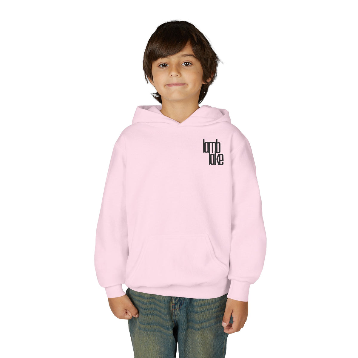 Youth Hoodie - Lamb Lake Retro Sunrise Logo Pullover