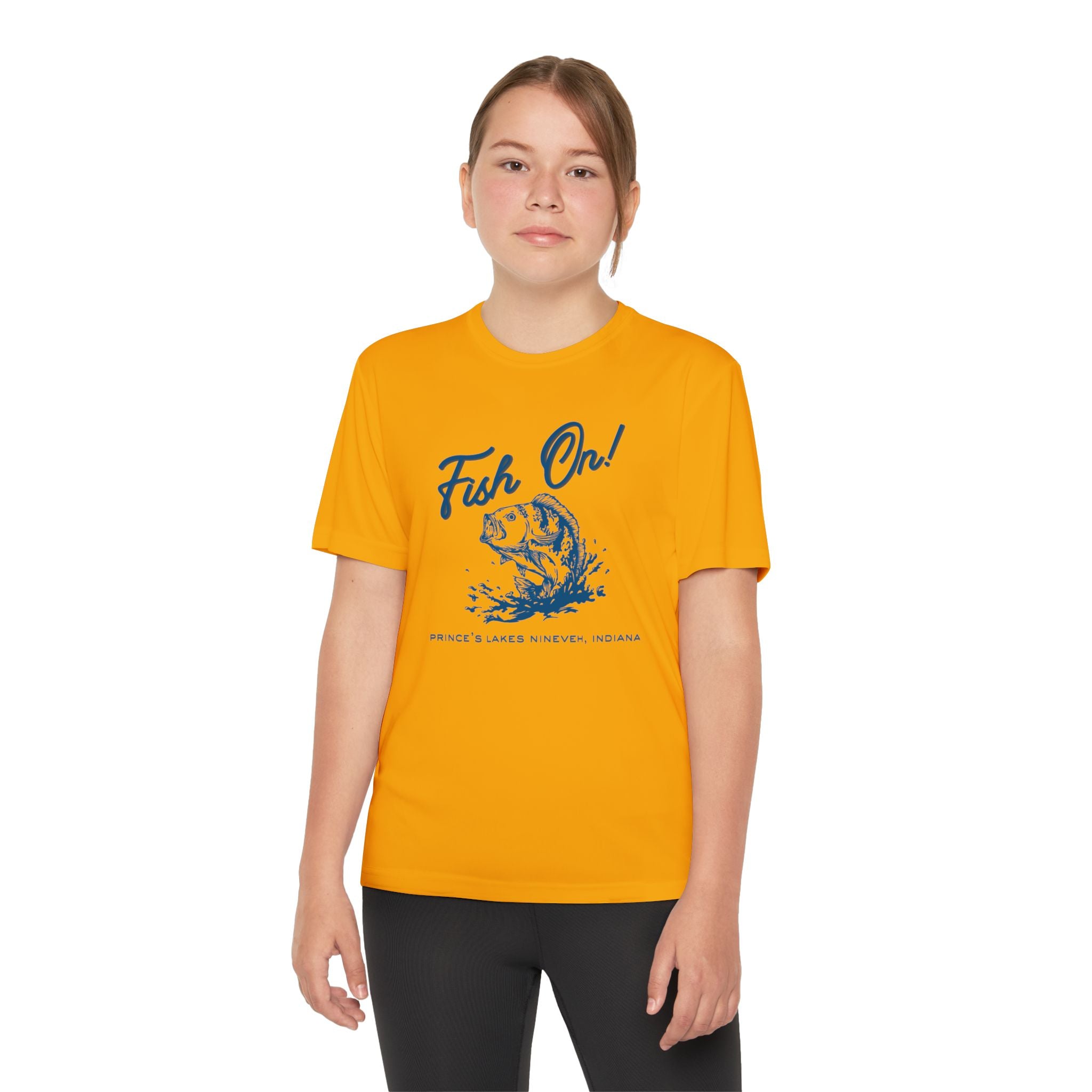 Youth Performance Tee — Prince's Lakes "Fish On!" Graphic T-Shirt