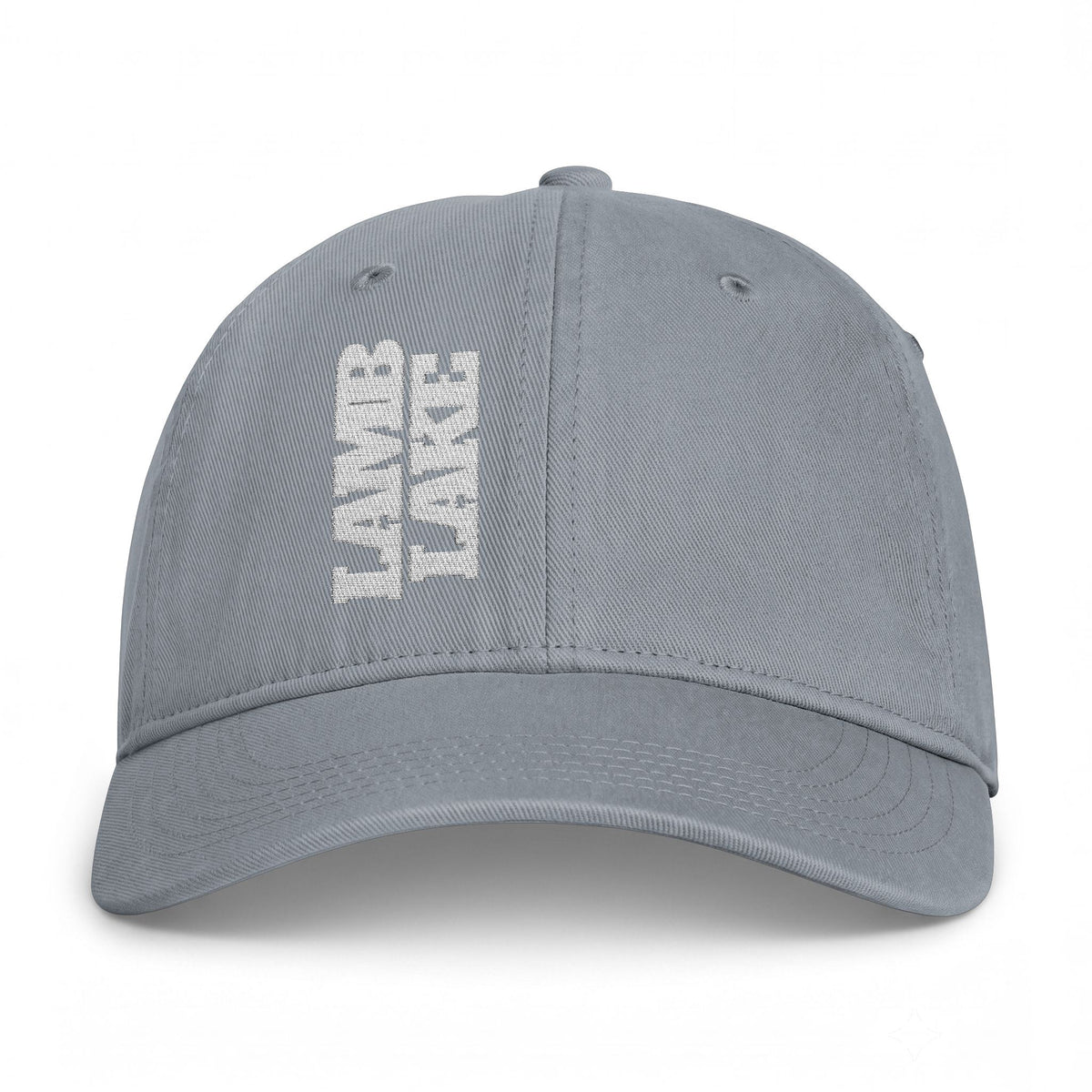 Lamb Lake Coastal Washed Cap — Vintage Beach Sideways Embroidered Hat