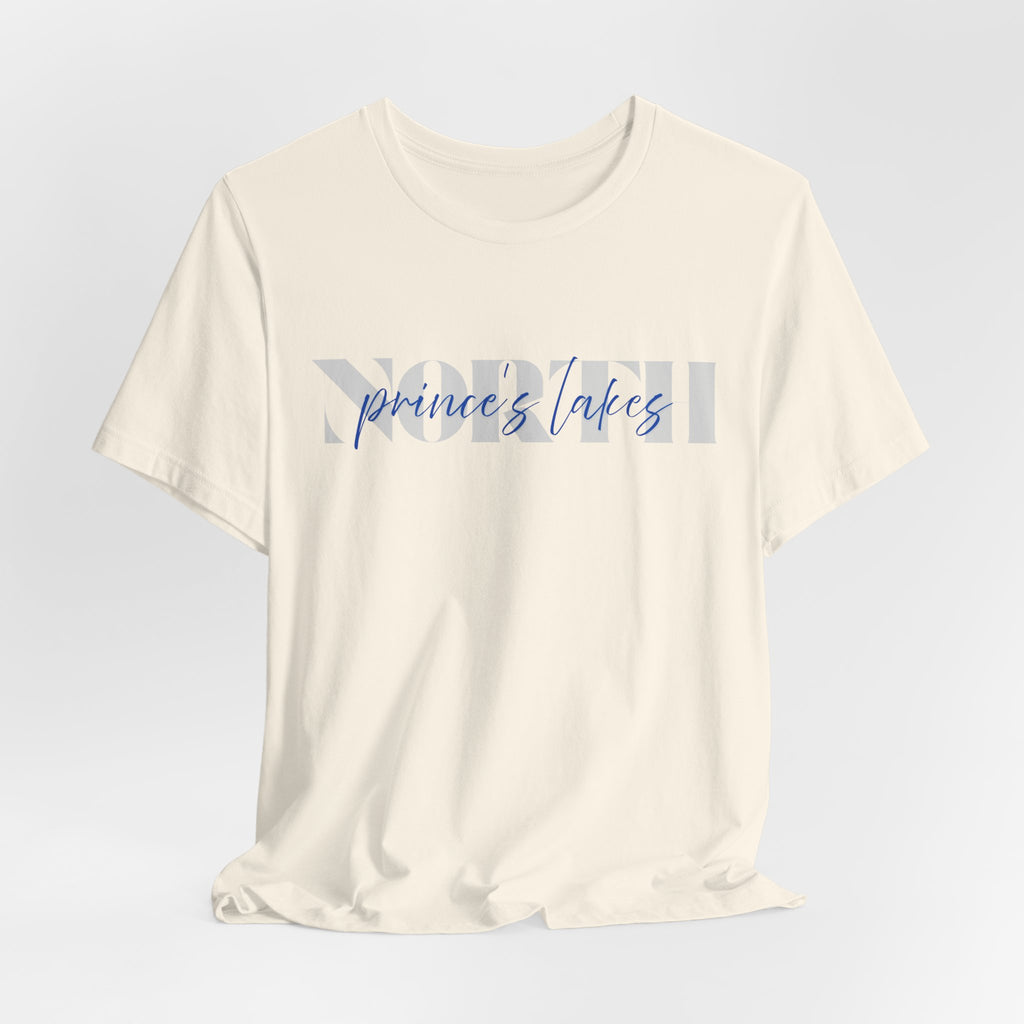 Prince's Lakes NORTH Tee — Script Graphic T-Shirt