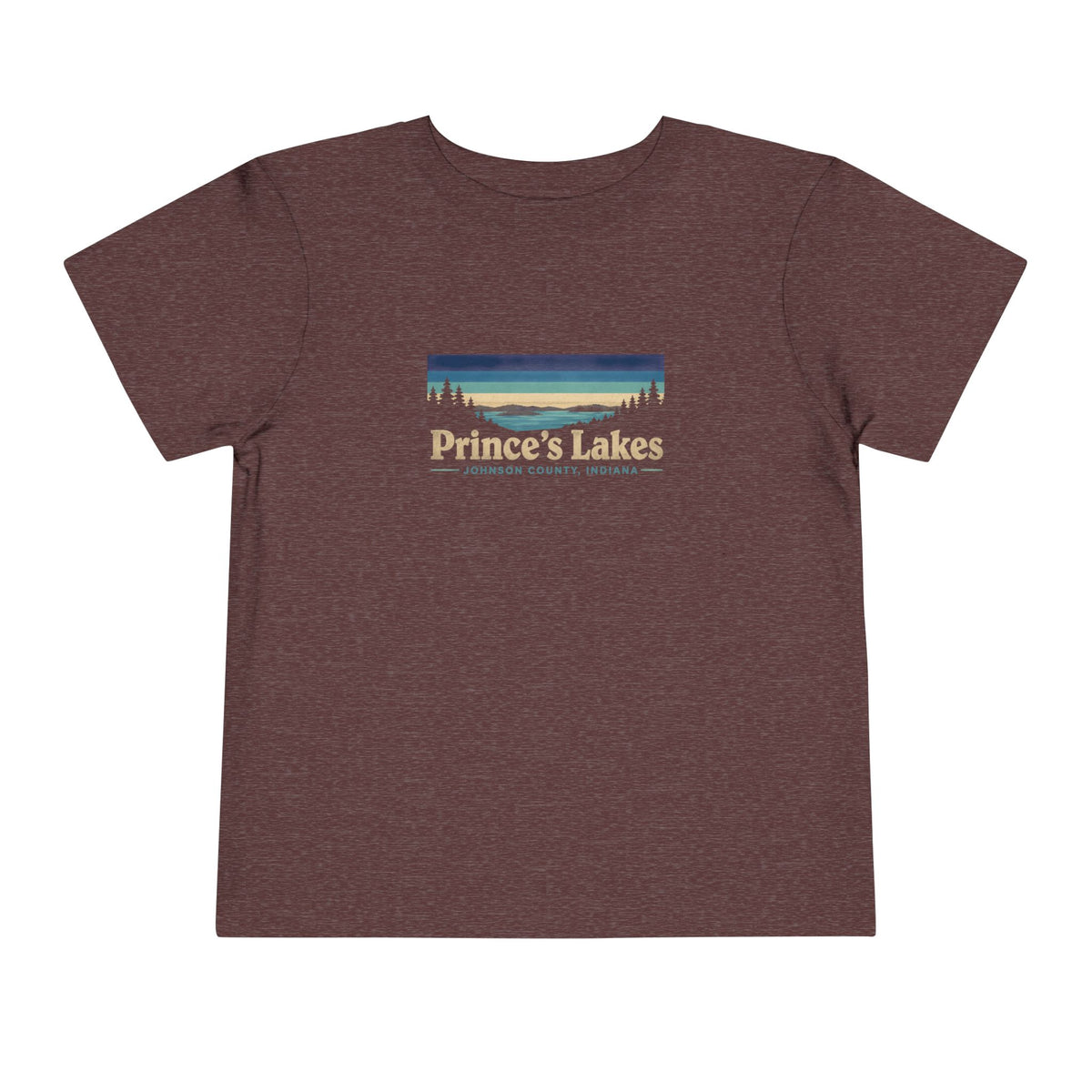 Toddler Tee - "Prince's Lakes" Retro Sunset Graphic