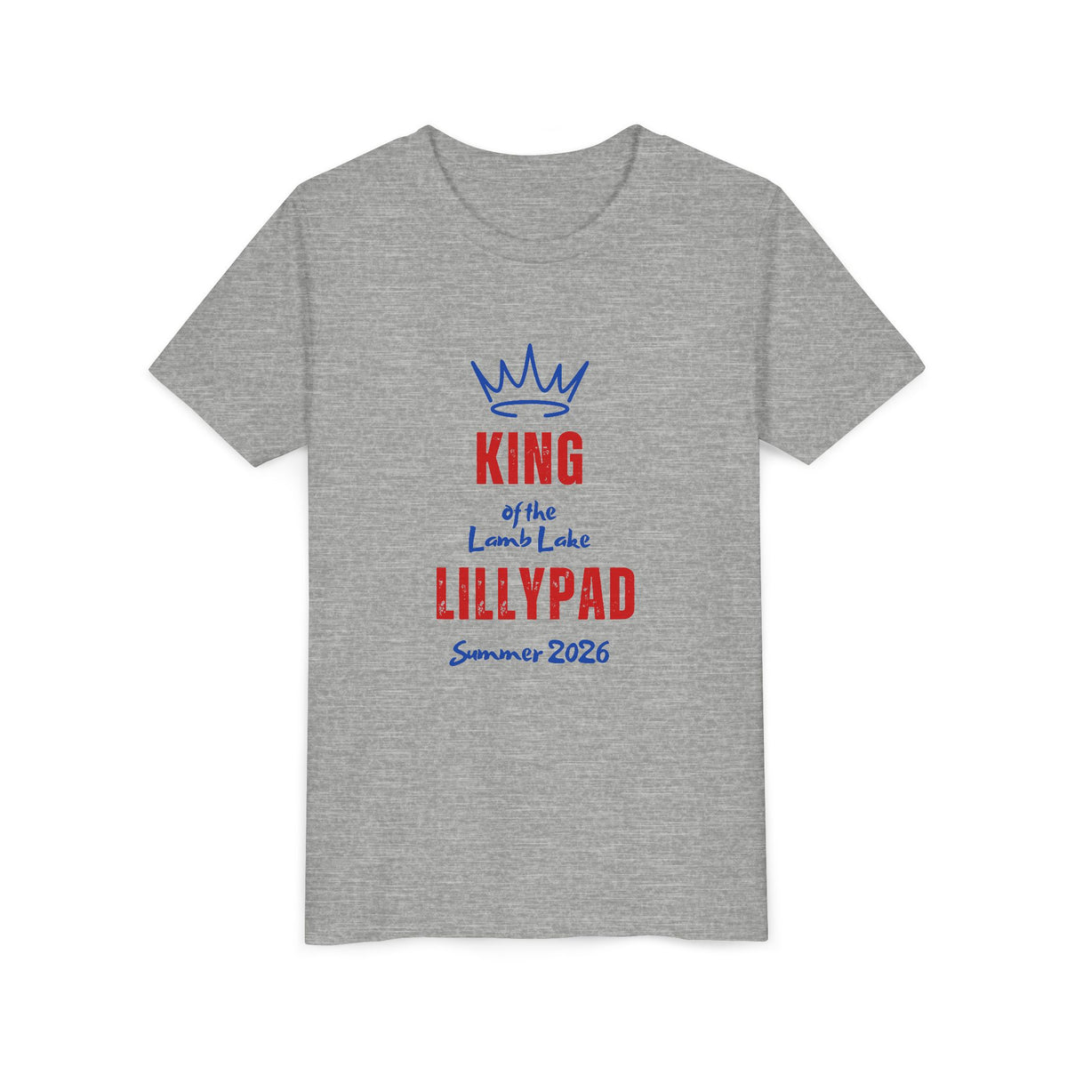 King of the Lamb Lake Lillypad Youth Tee — Cute Summer 2026 Kids Shirt