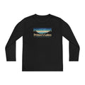 Prince's Lakes Youth Long Sleeve Tee — Retro Lakeside Nature Design