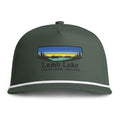Lamb Lake Sunset Rope Cap — Vintage Sunwashed Embroidered Baseball Hat