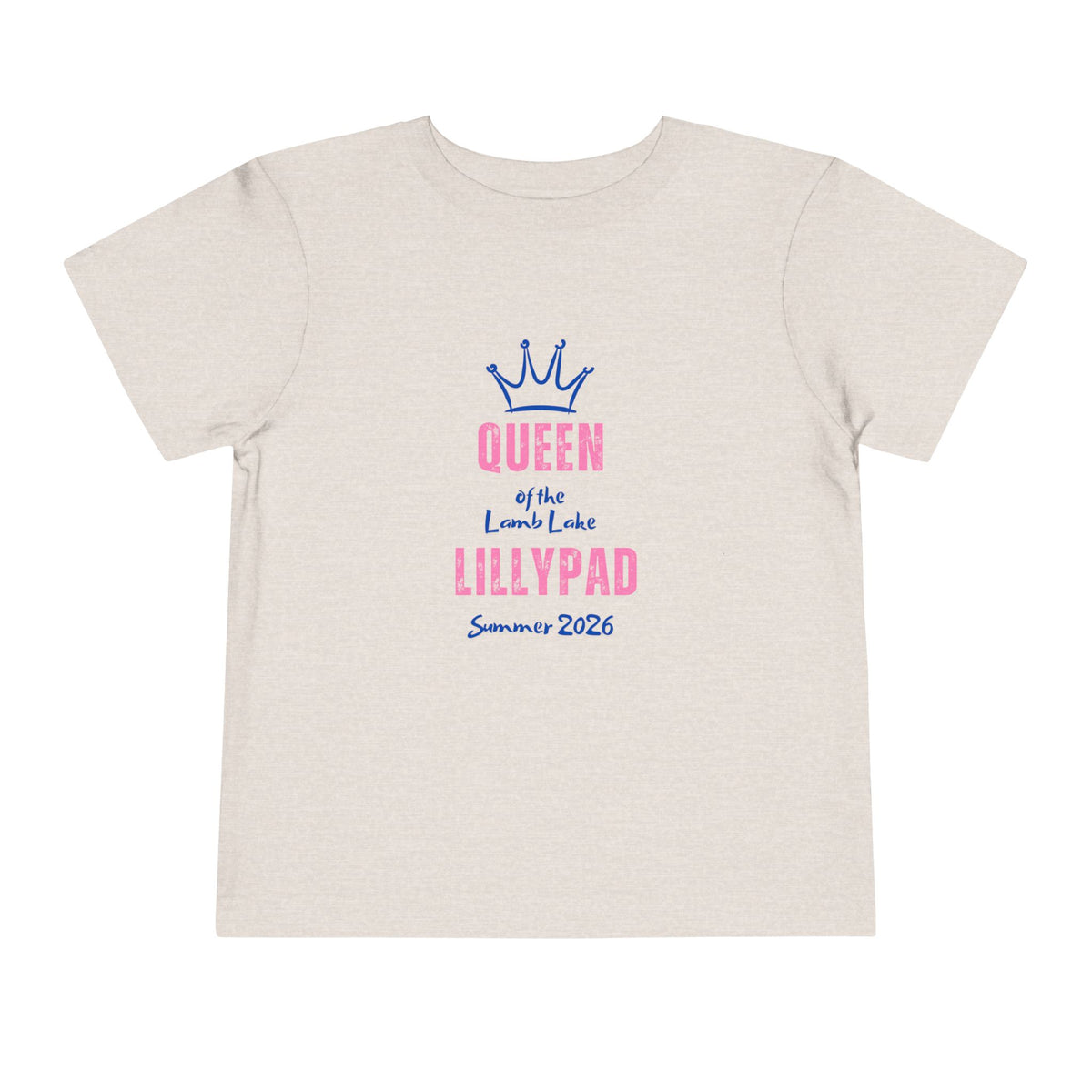 Toddler Tee — “Queen of the Lillypad” Lamb Lake Summer 2026