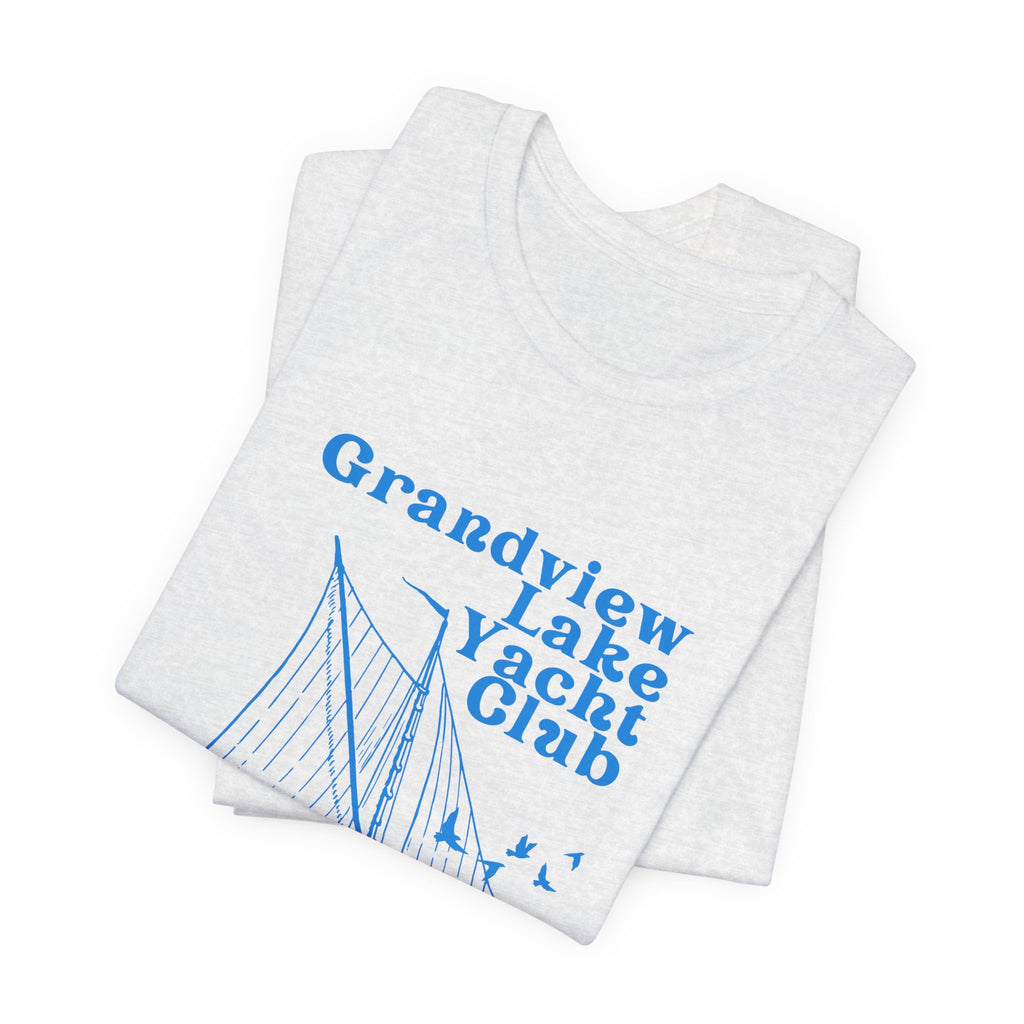 Sailboat Tee – "Grandview Lake Yacht Club" Vintage Boating T-Shirt