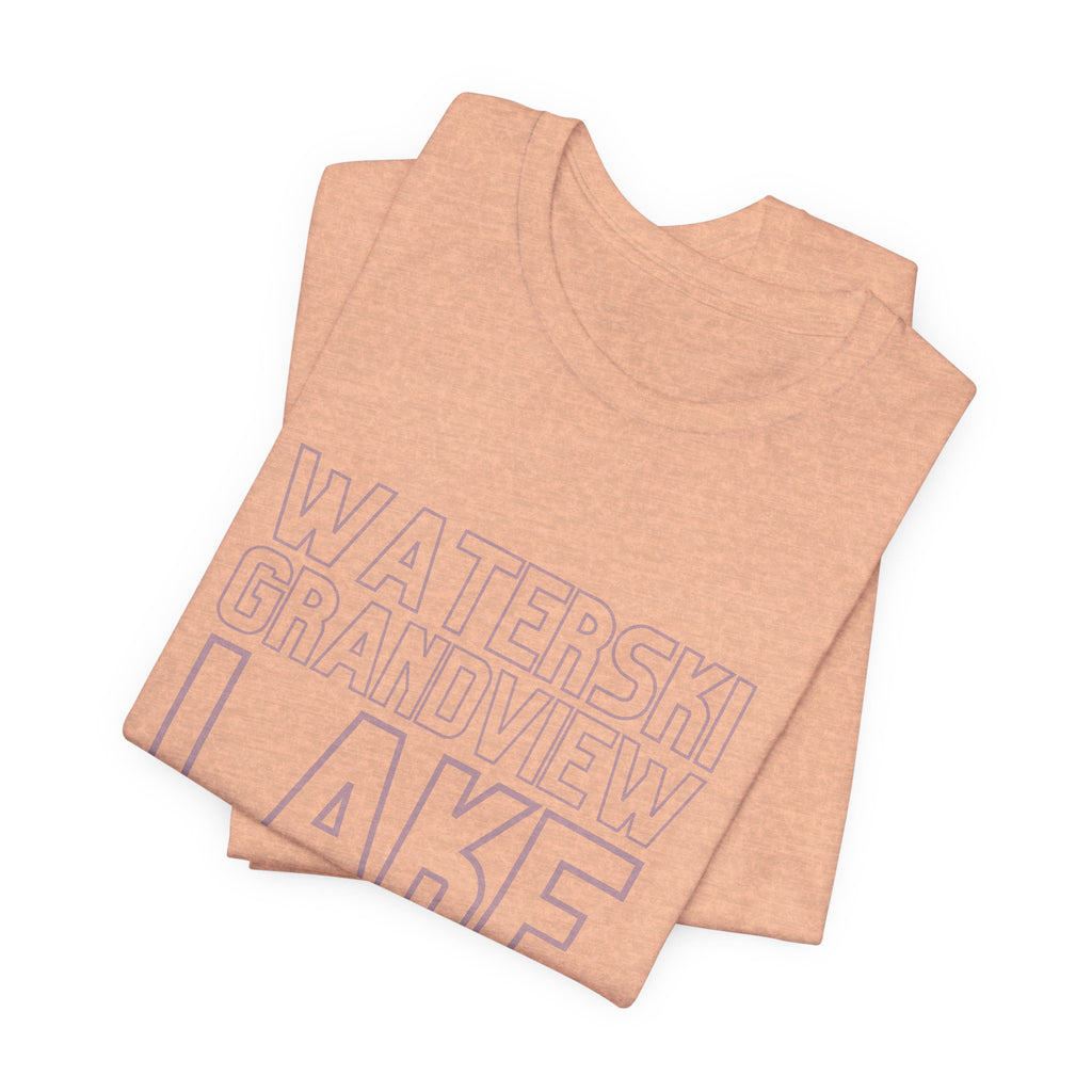 Grandview Lake Columbus Indiana Waterski Tee — Vintage Beach Town T‑Shirt