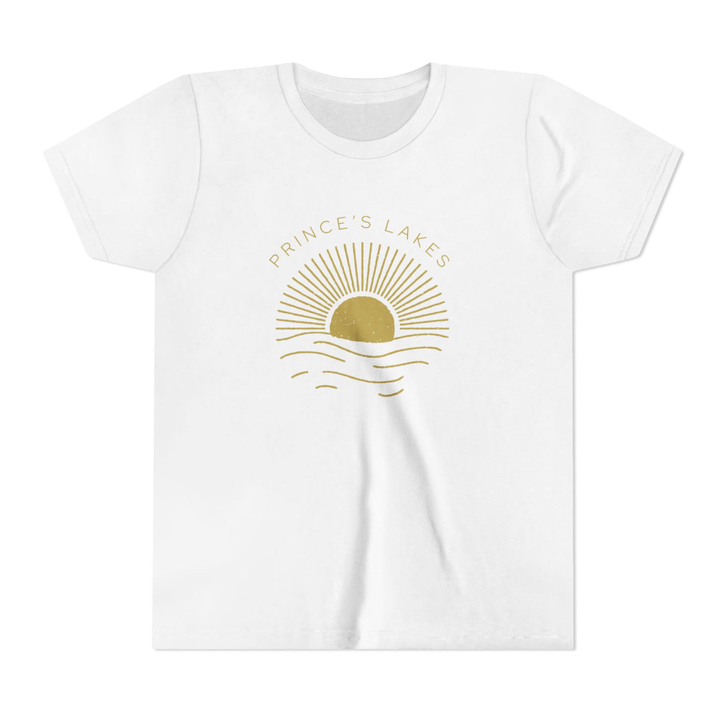 Youth Tee — 'Prince's Lakes' Golden Hour Sunset Kids T-Shirt