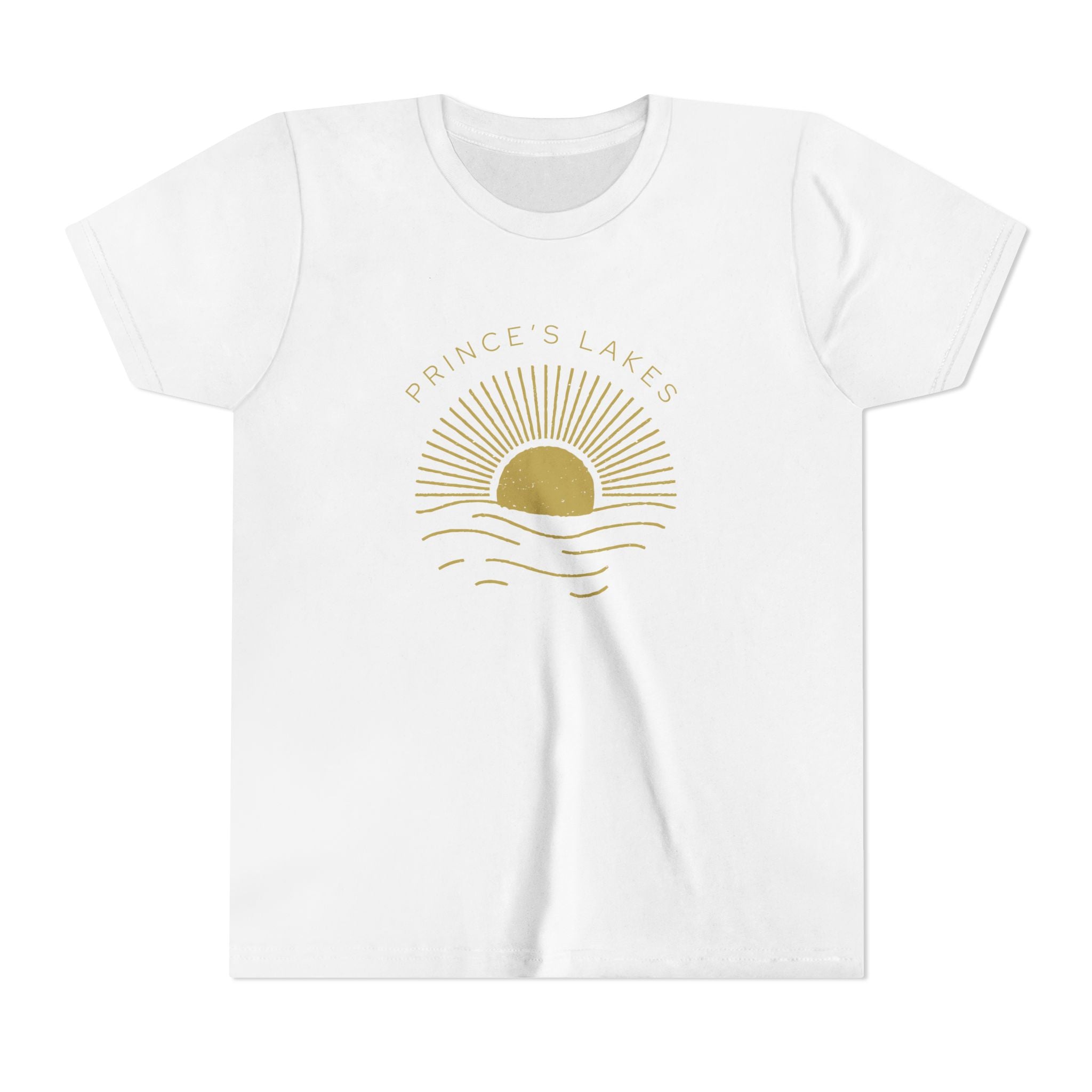 Youth Tee — 'Prince's Lakes' Golden Hour Sunset Kids T-Shirt