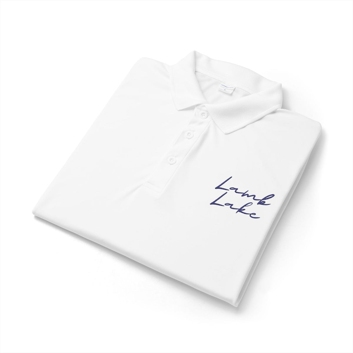 Embroidered 'Lamb Lake' Polo — Lightweight Performance Shirt