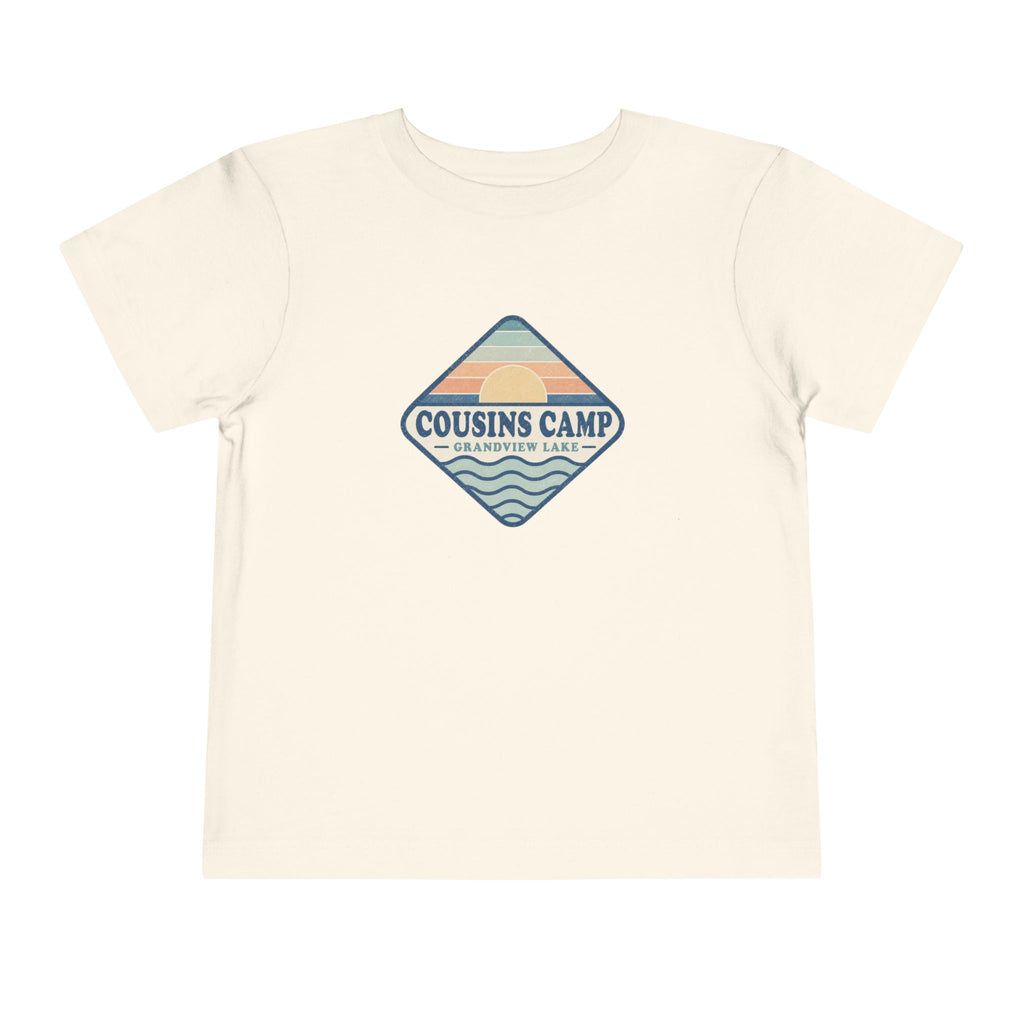 Cousins Camp Toddler Tee — Retro Lakeside Summer Camp Shirt