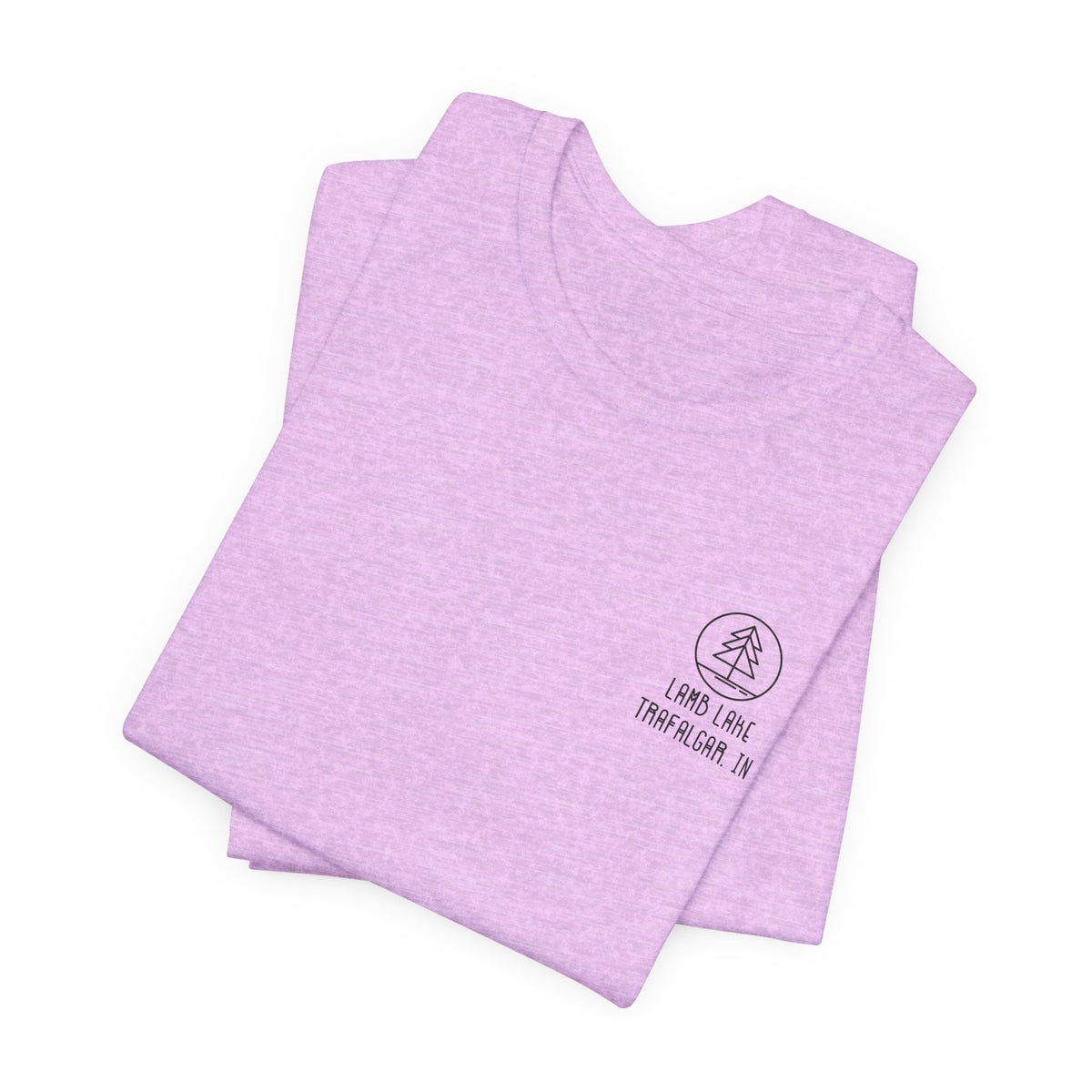 Lamb Lake Minimalist Tee — Lake Forest Graphic Short Sleeve Shirt
