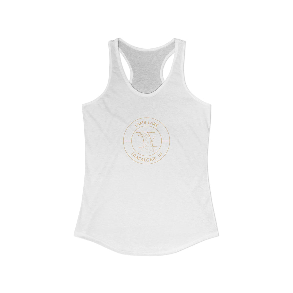 Women's Racerback Tank- Waterfall Lamb Lake