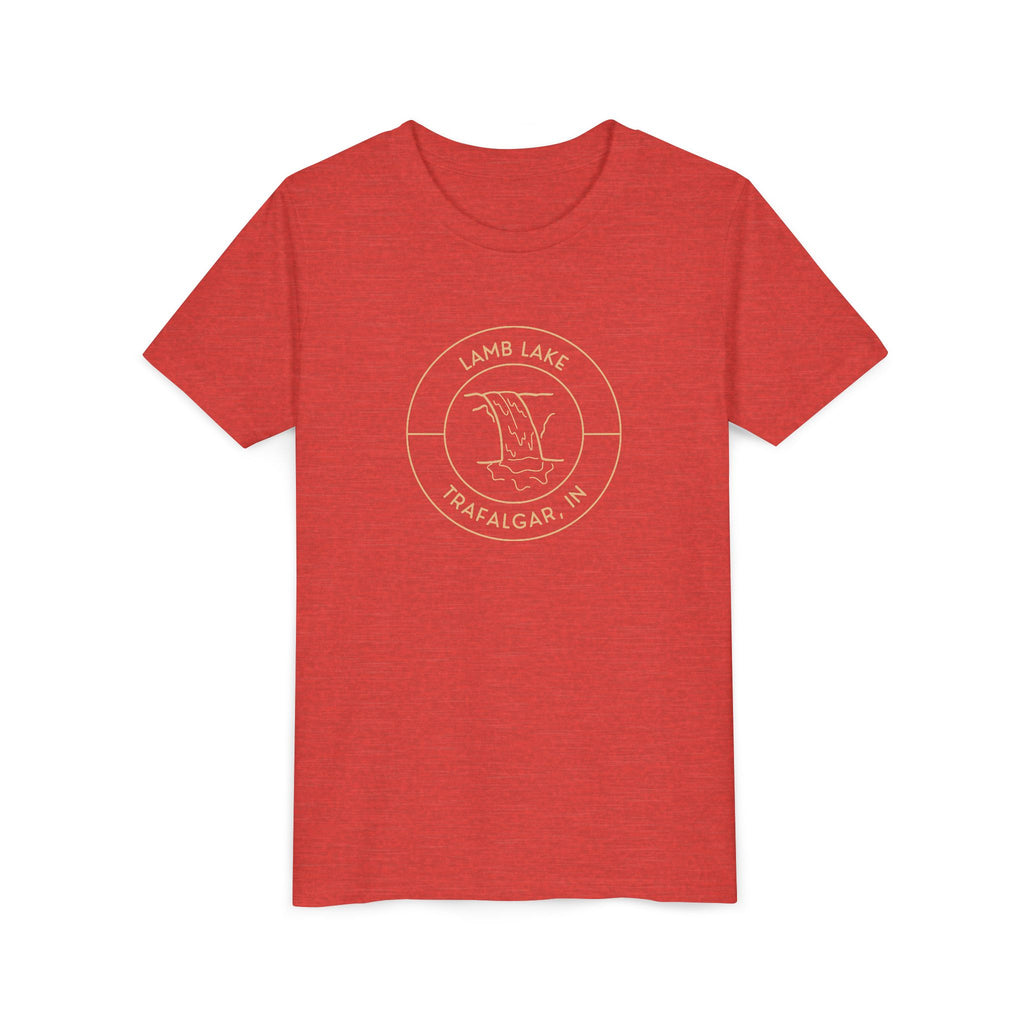 Youth Tee — Lamb Lake Waterfall Emblem
