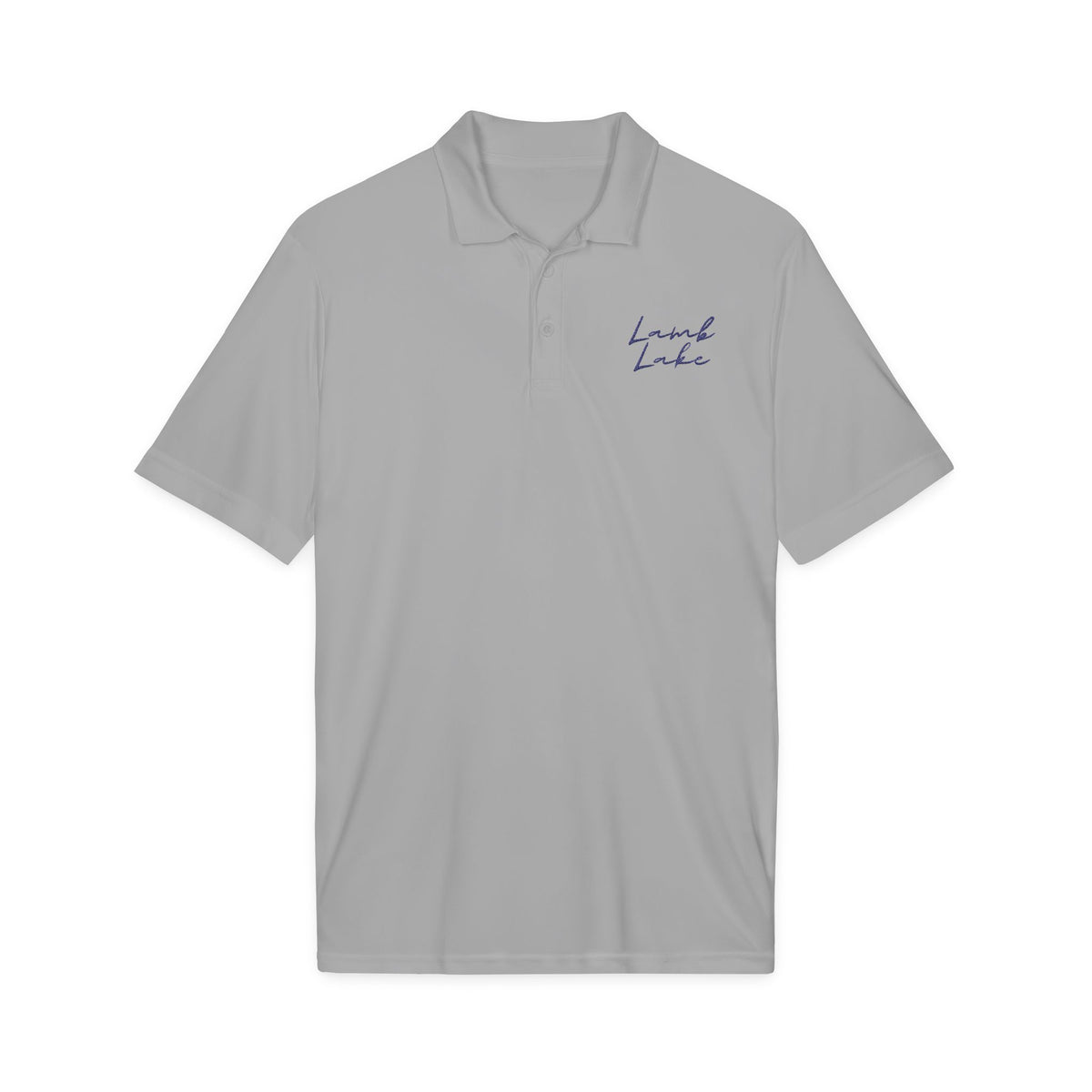 Embroidered 'Lamb Lake' Polo — Lightweight Performance Shirt