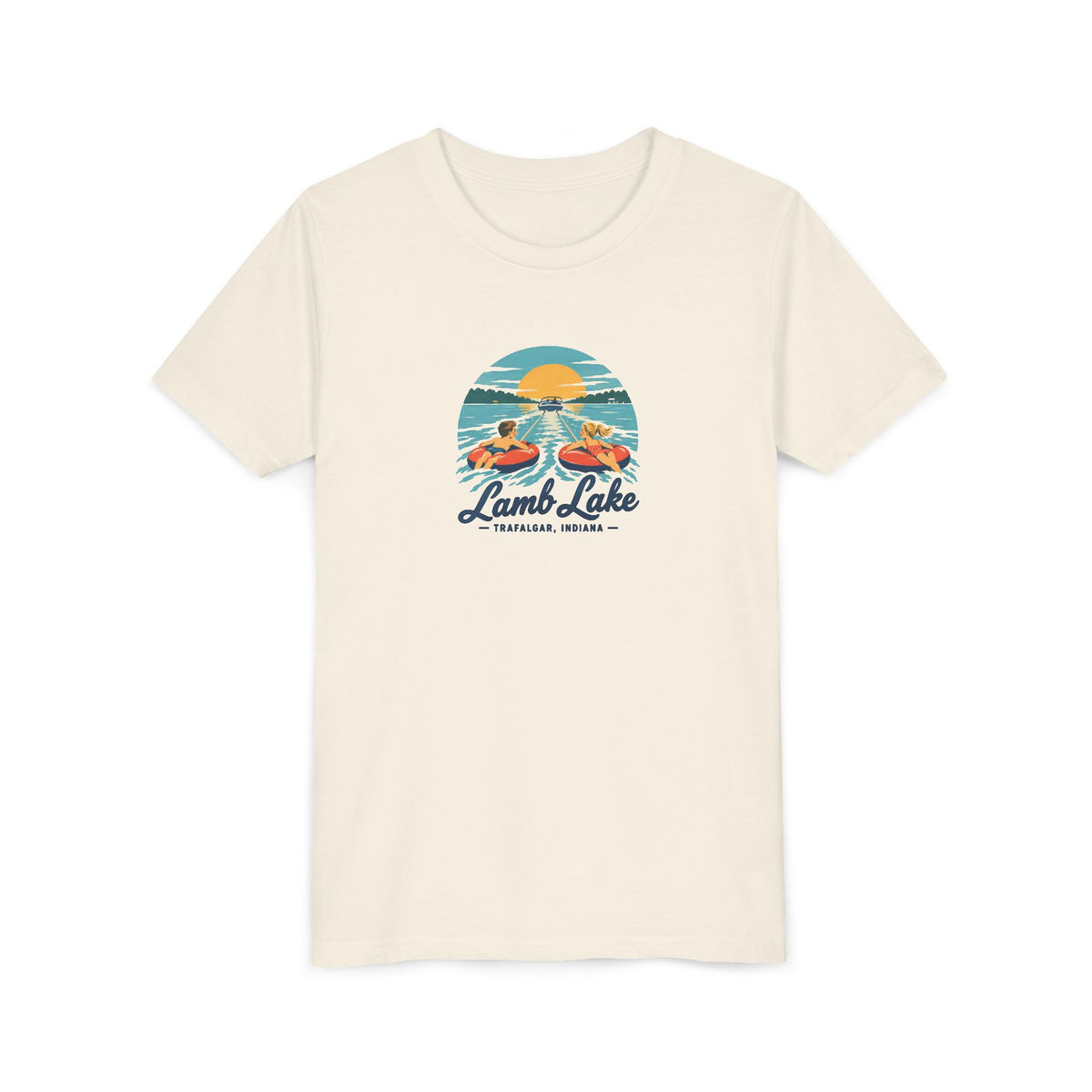 Youth T-Shirt - Lamb Lake Tubing Vintage Design