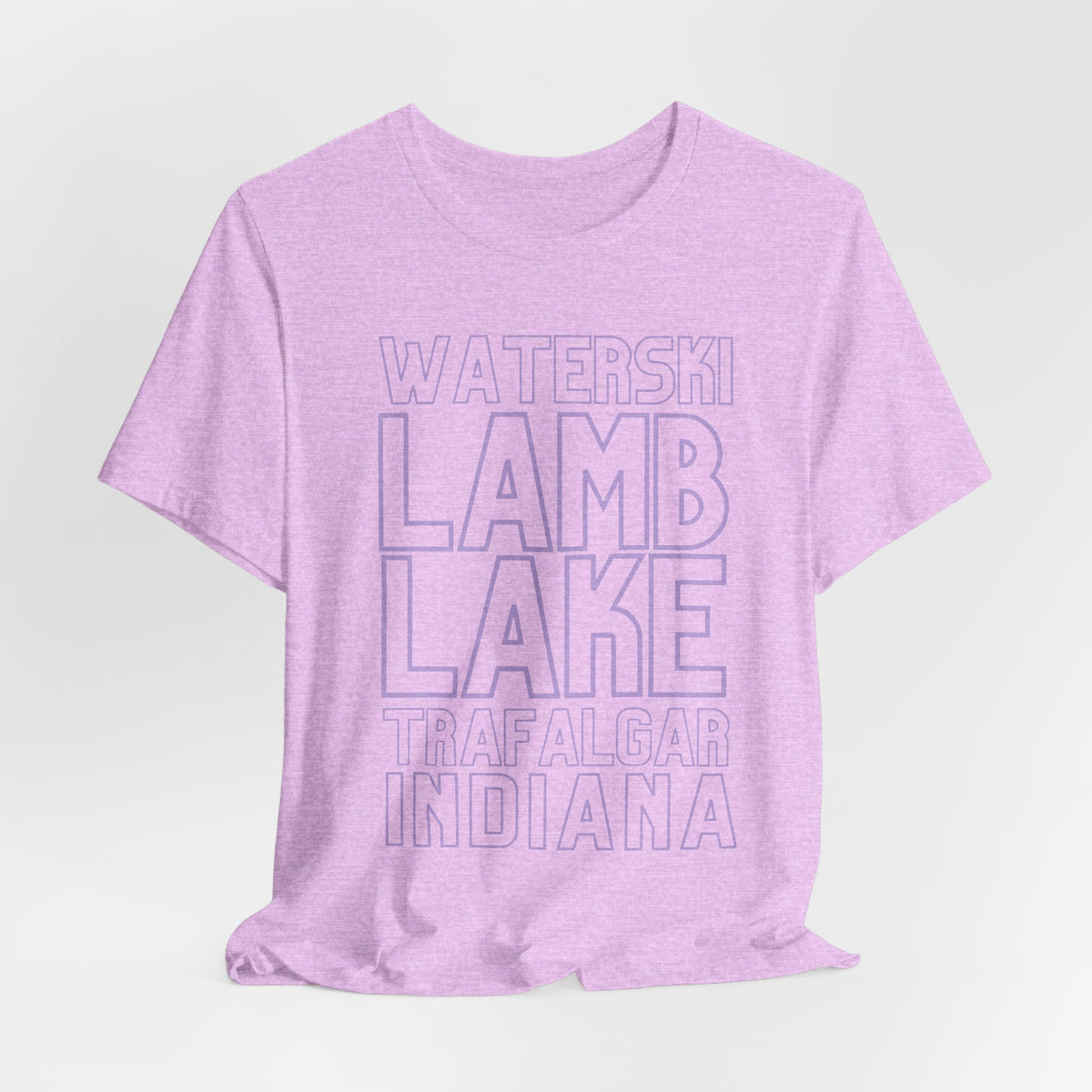 Lamb Lake Columbus Indiana Waterski Tee — Vintage Beach Town T‑Shirt