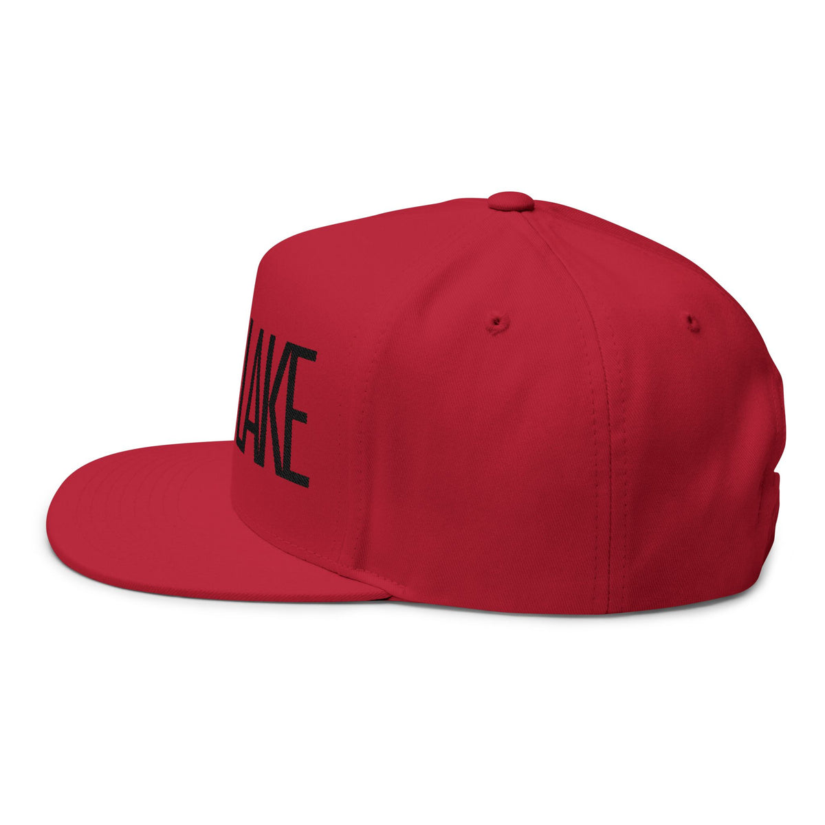 LAMB LAKE Embroidered Flat Bill Cap